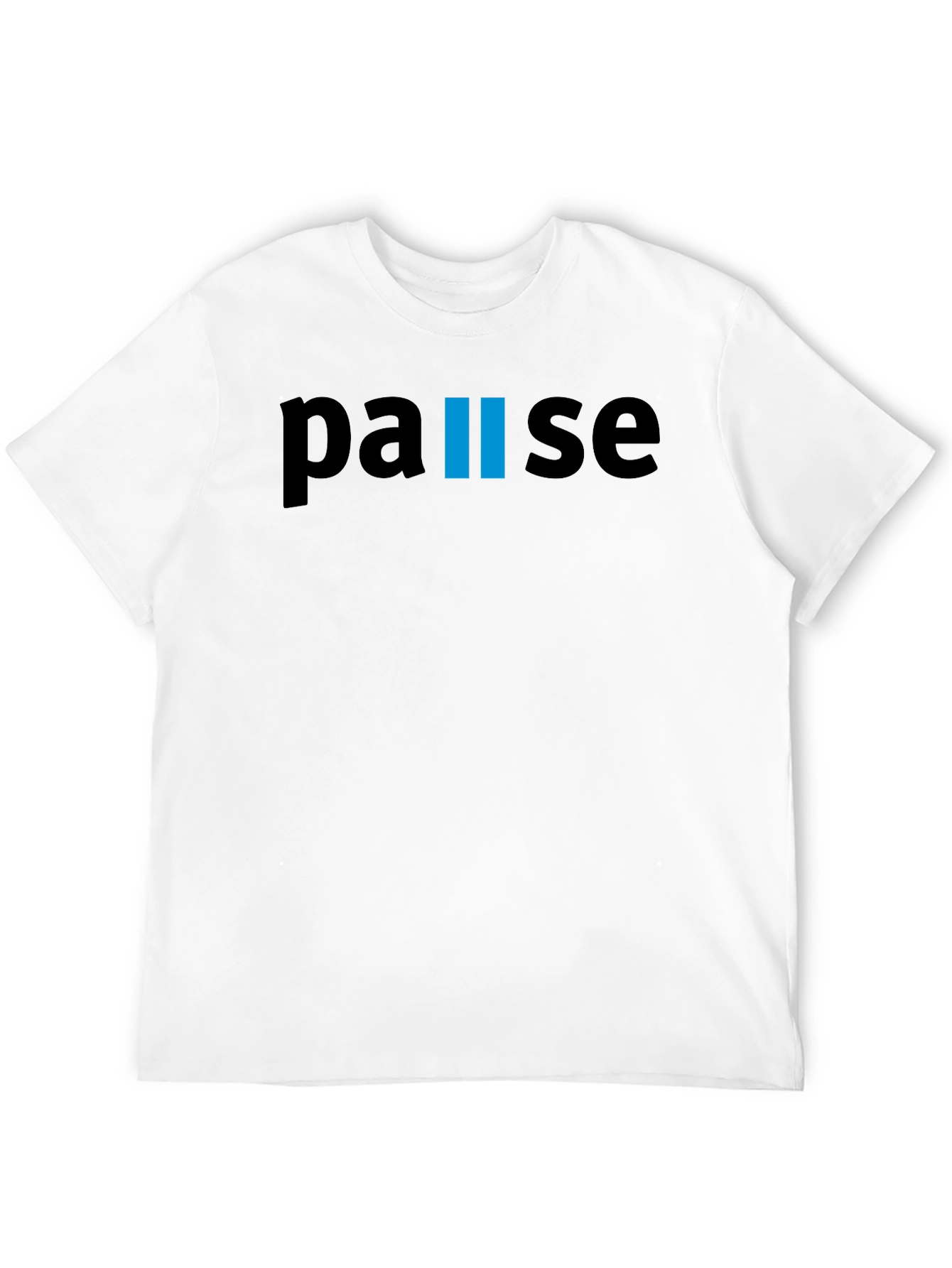 Pause Black T-Shirt - Relax & Recharge