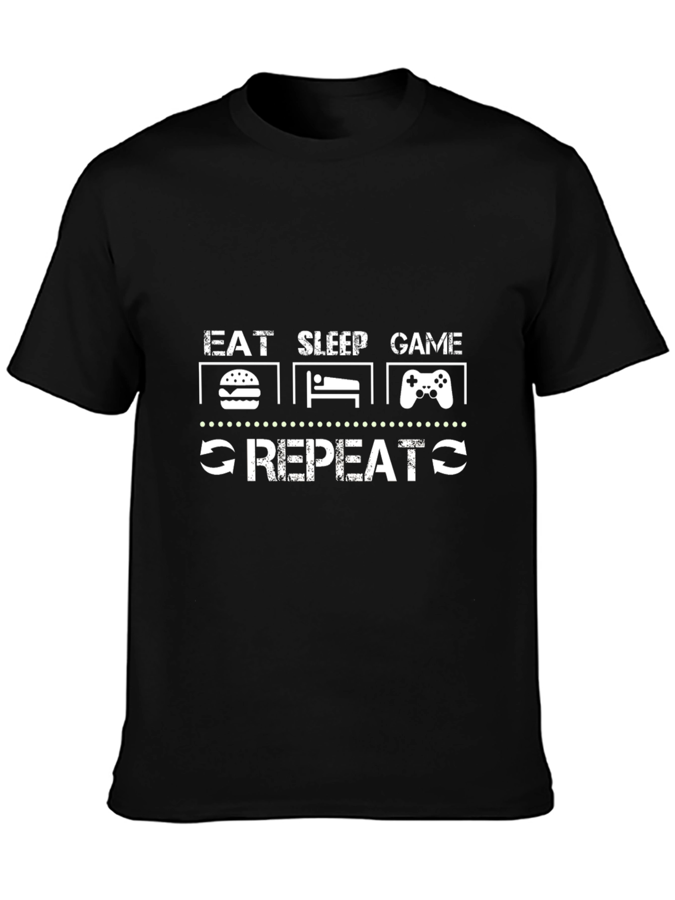 Eat Sleep Game Repeat T-Shirt - Gamer Life Tee