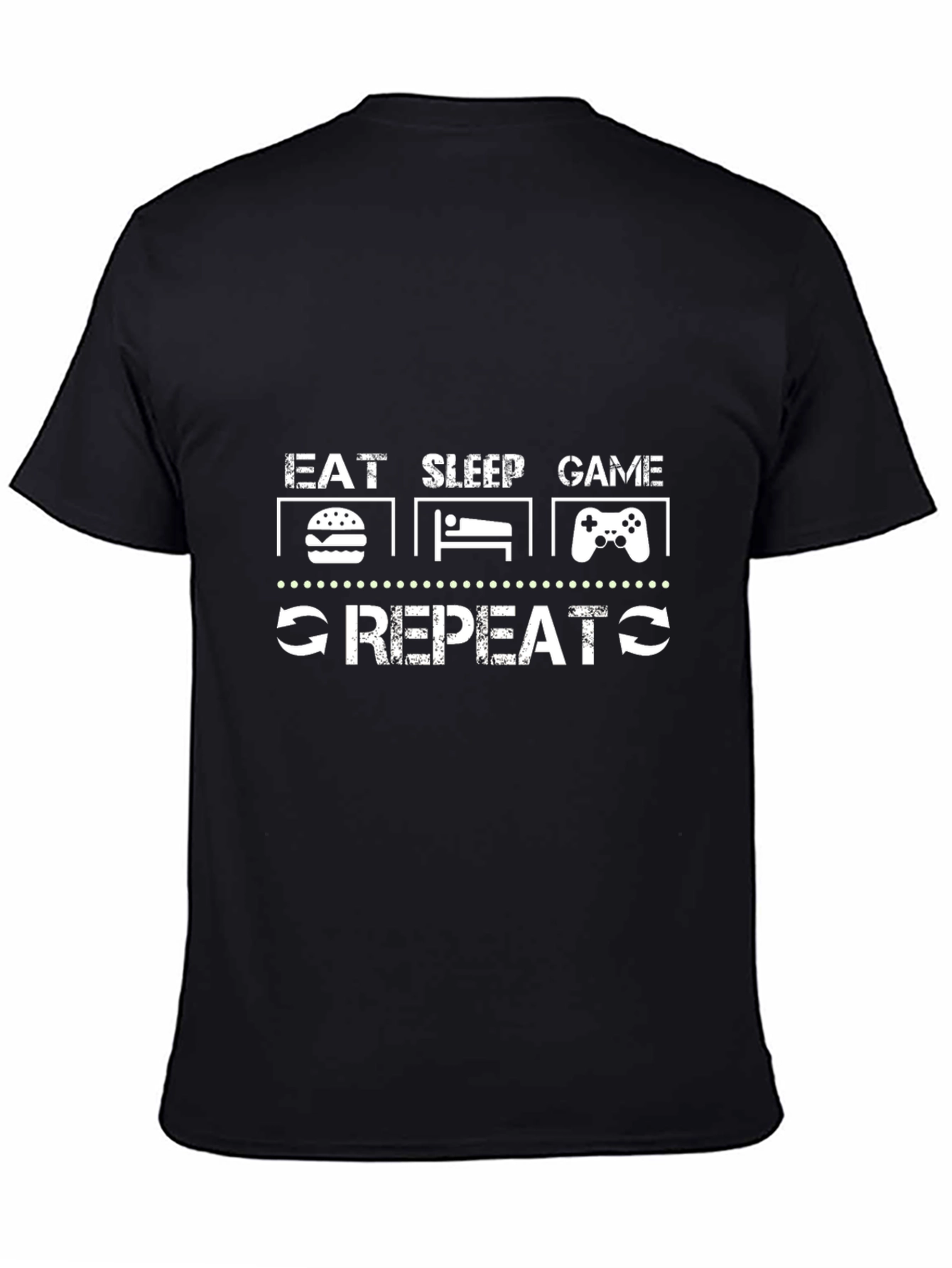 Eat Sleep Game Repeat T-Shirt - Gamer Life Tee