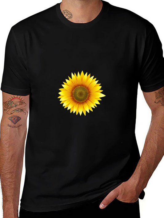 Sunflower Graphic Black T-Shirt