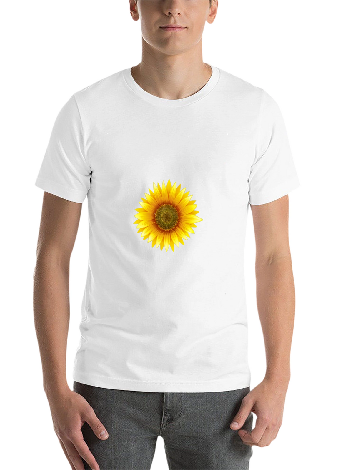 Sunflower Graphic Black T-Shirt