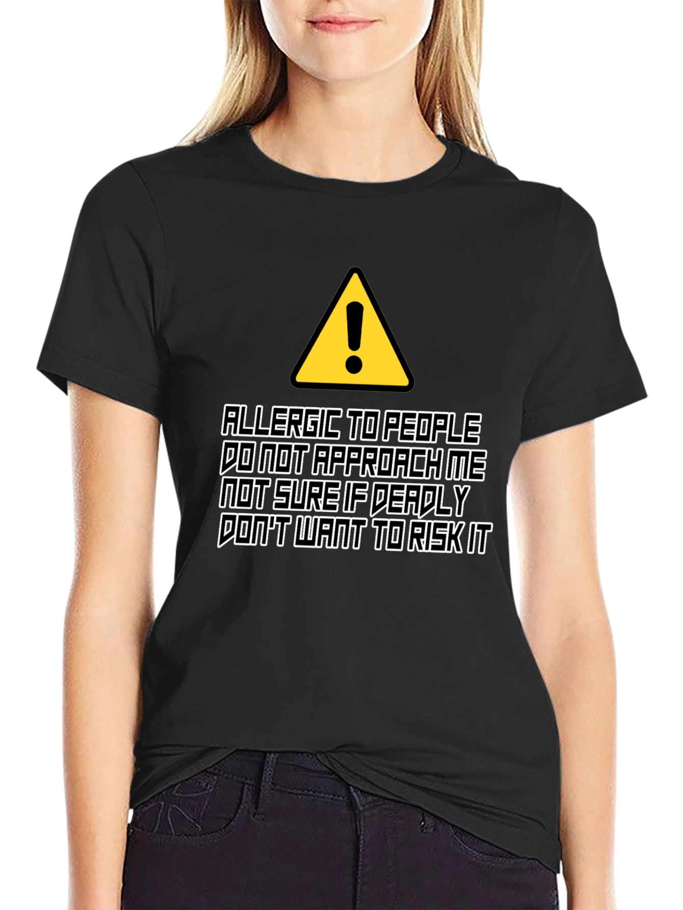 Allergic to People Graphic T-Shirt