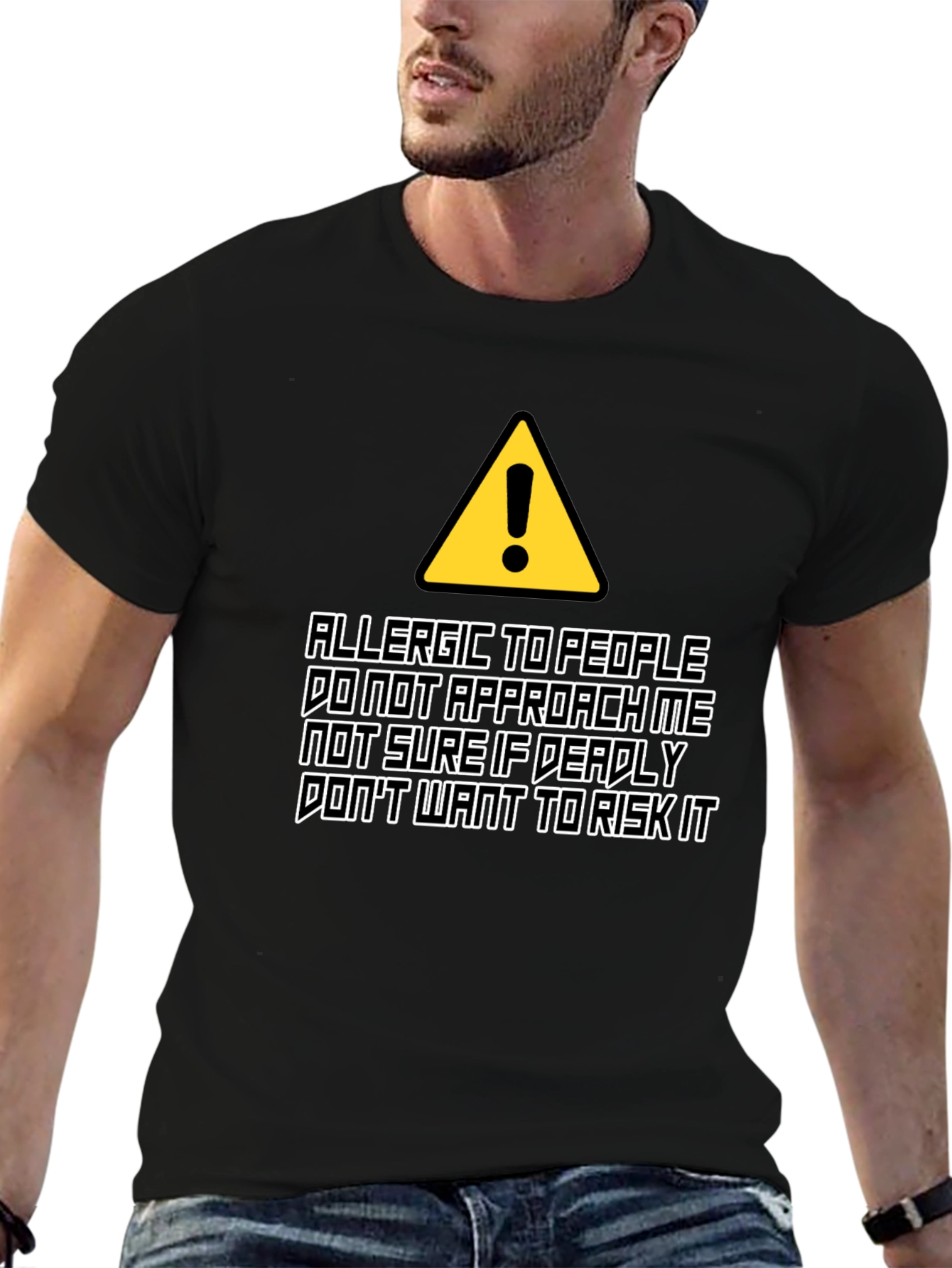Allergic to People Graphic T-Shirt