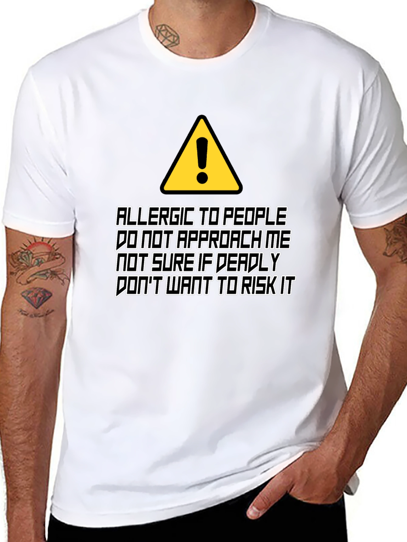 Allergic to People Graphic T-Shirt