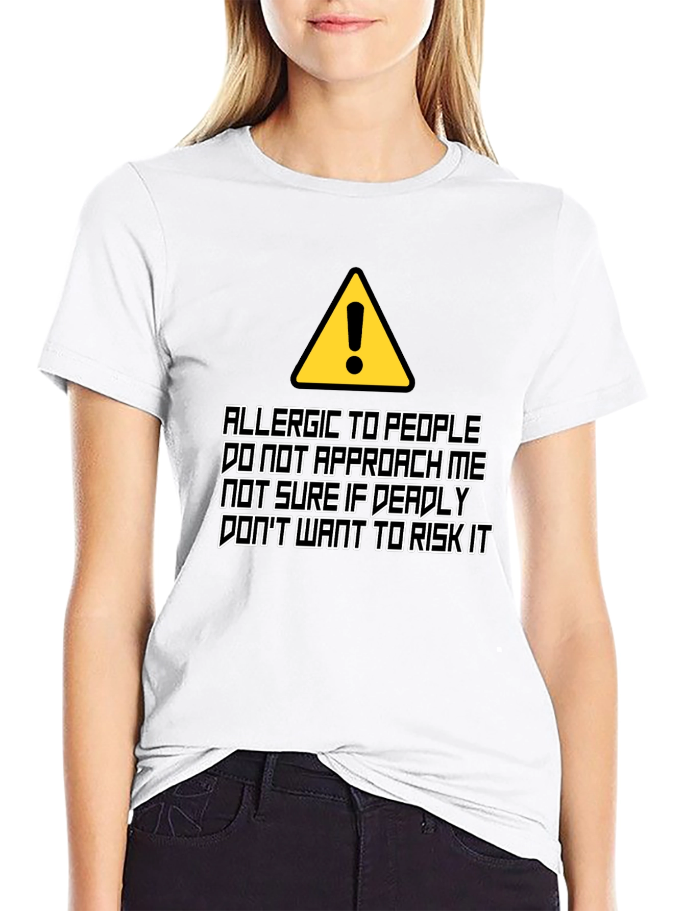 Allergic to People Graphic T-Shirt