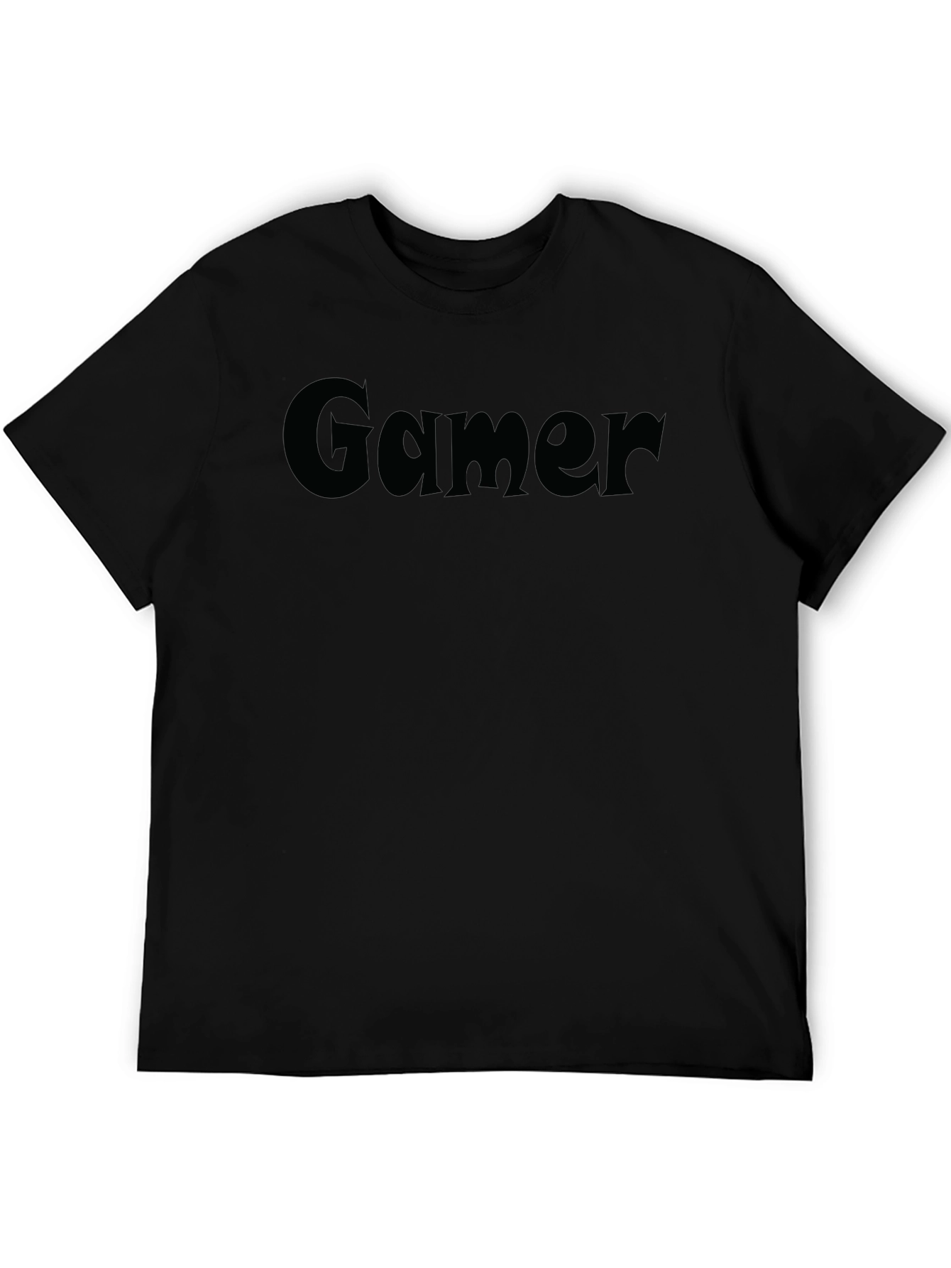 Gamer Tee - Classic Black Crew Neck T-Shirt