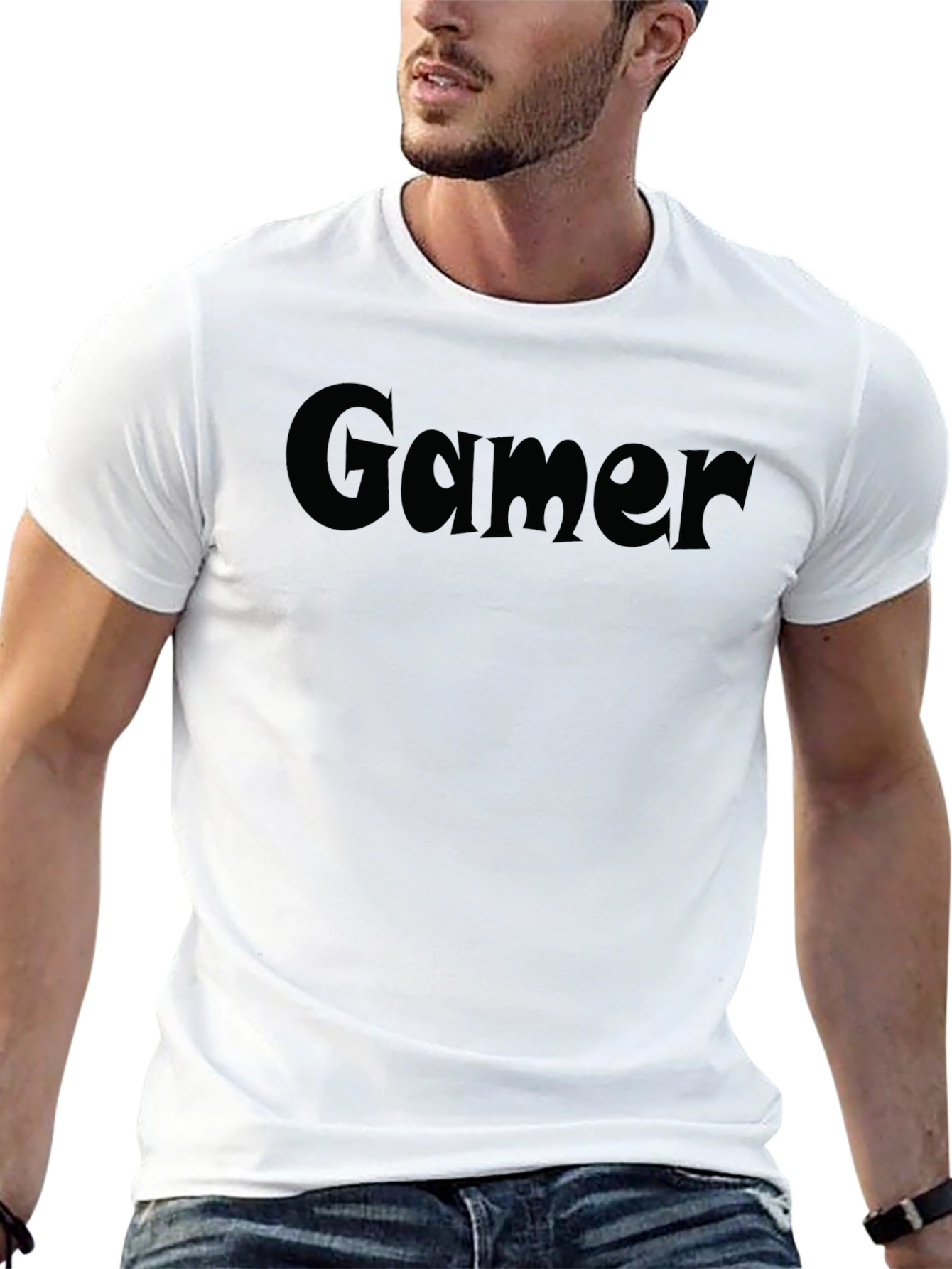 Gamer Tee - Classic Black Crew Neck T-Shirt