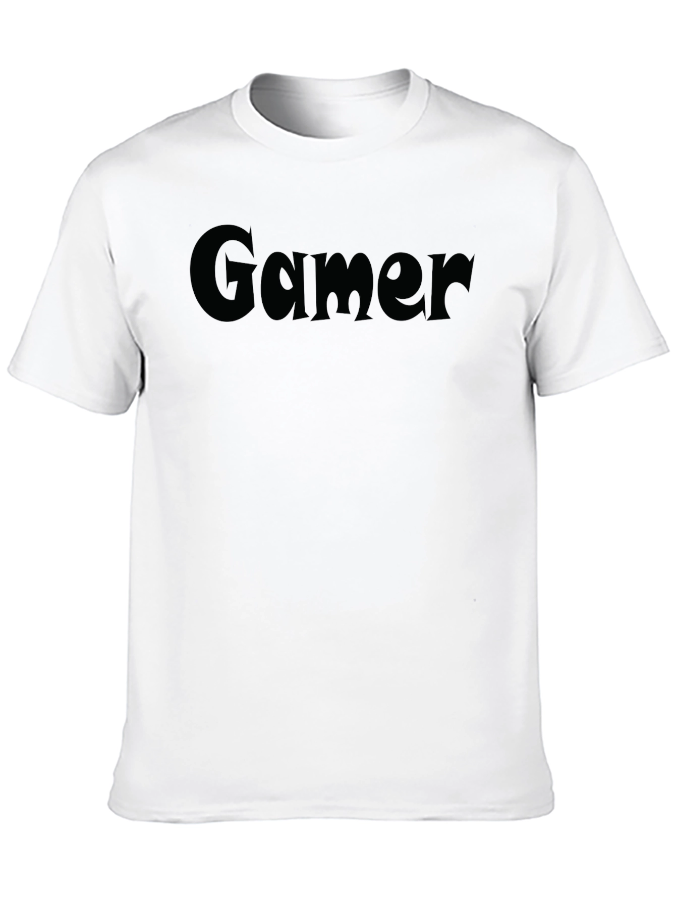 Gamer Tee - Classic Black Crew Neck T-Shirt