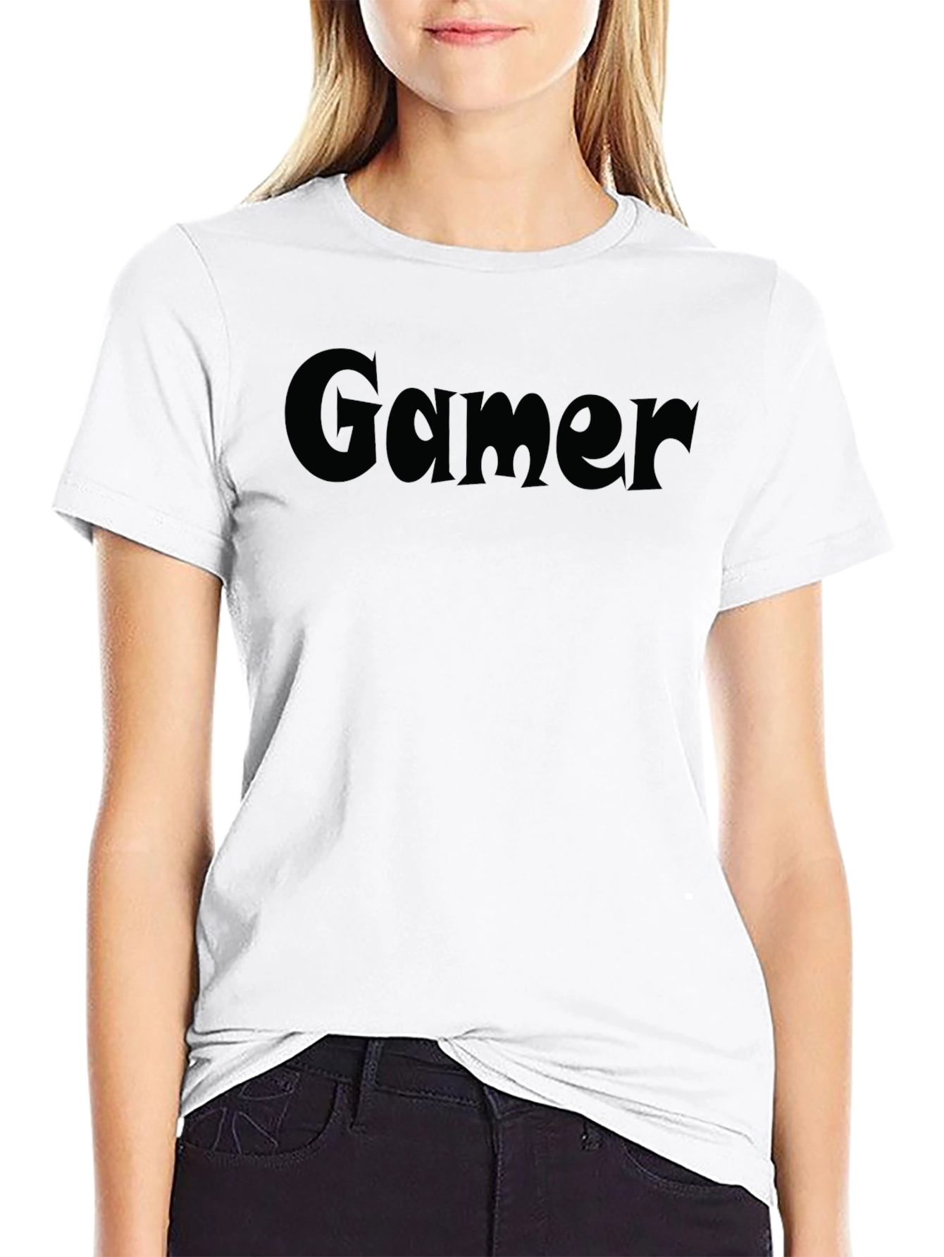 Gamer Tee - Classic Black Crew Neck T-Shirt