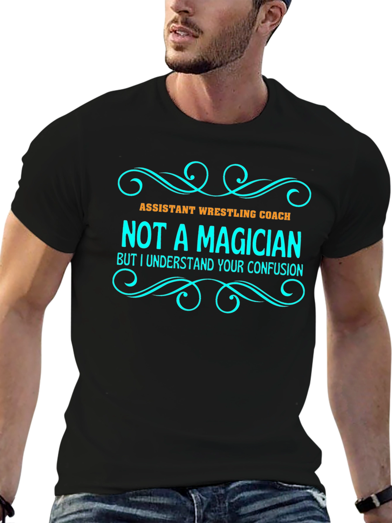 Assistant Wrestling Coach - Not A Magician T-Shirt