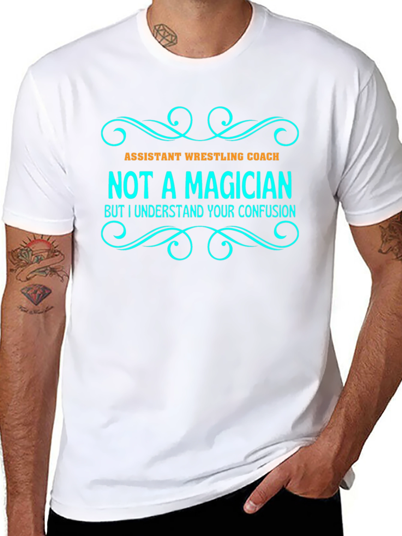 Assistant Wrestling Coach - Not A Magician T-Shirt