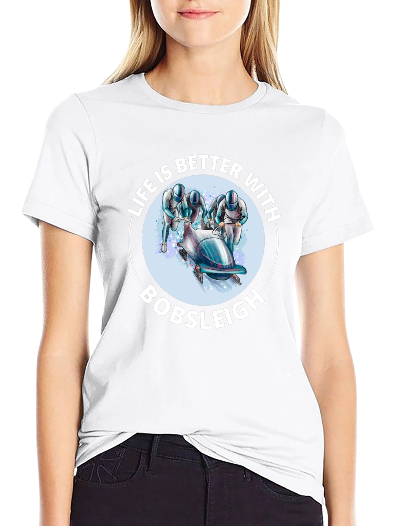 Bobsleigh Fan T-Shirt - Life is Better With Bobsleigh