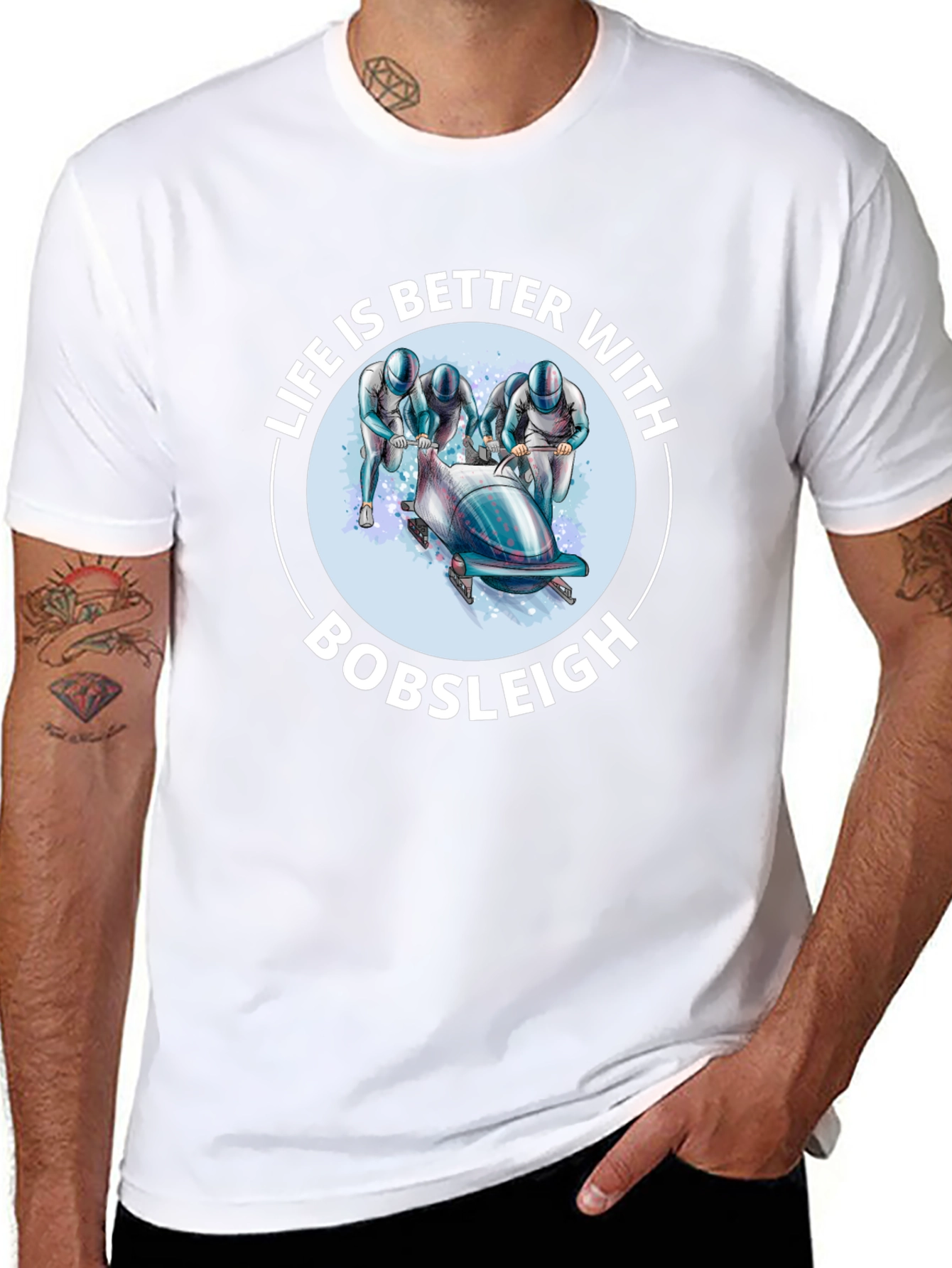 Bobsleigh Fan T-Shirt - Life is Better With Bobsleigh