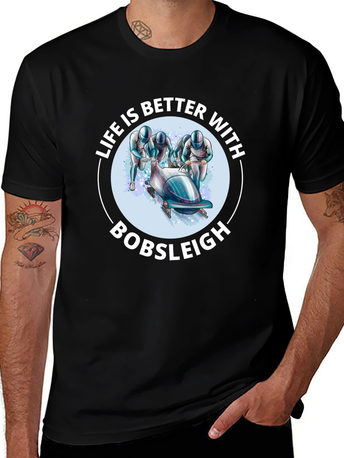 Bobsleigh Fan T-Shirt - Life is Better With Bobsleigh