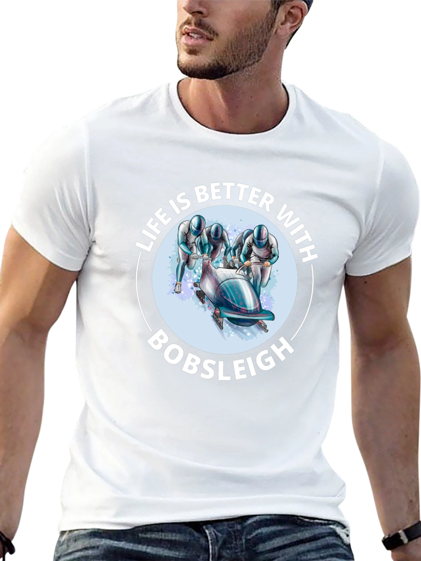 Bobsleigh Fan T-Shirt - Life is Better With Bobsleigh