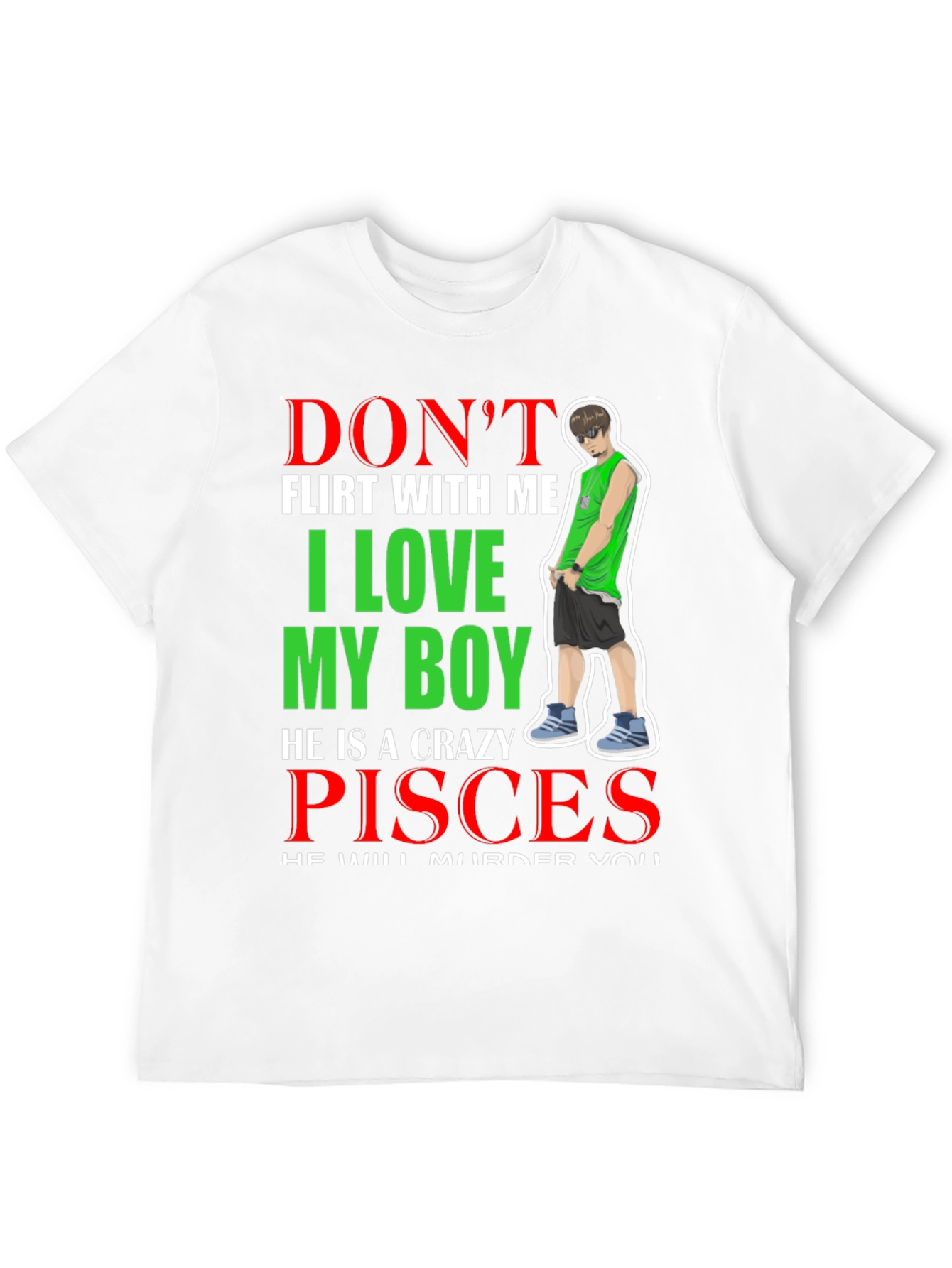 Dont Flirt With Me Pisces Boy T-Shirt