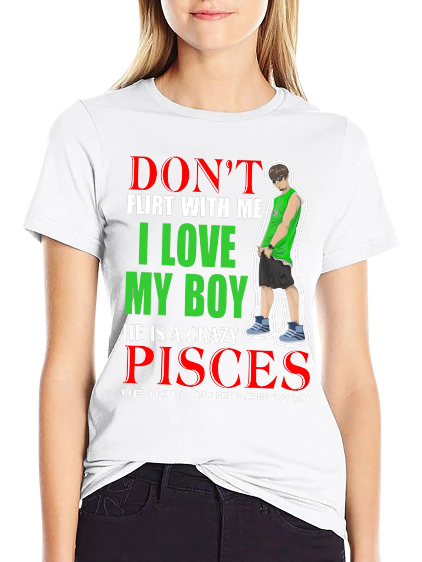 Dont Flirt With Me Pisces Boy T-Shirt