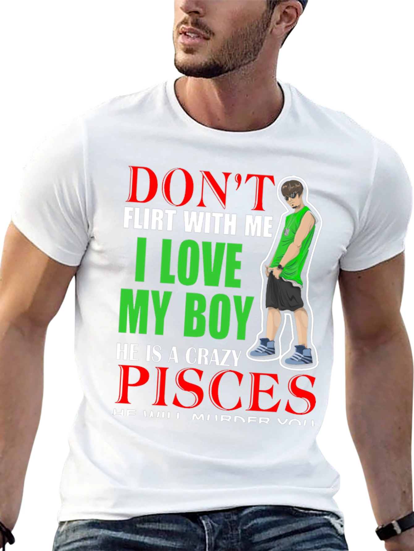 Dont Flirt With Me Pisces Boy T-Shirt