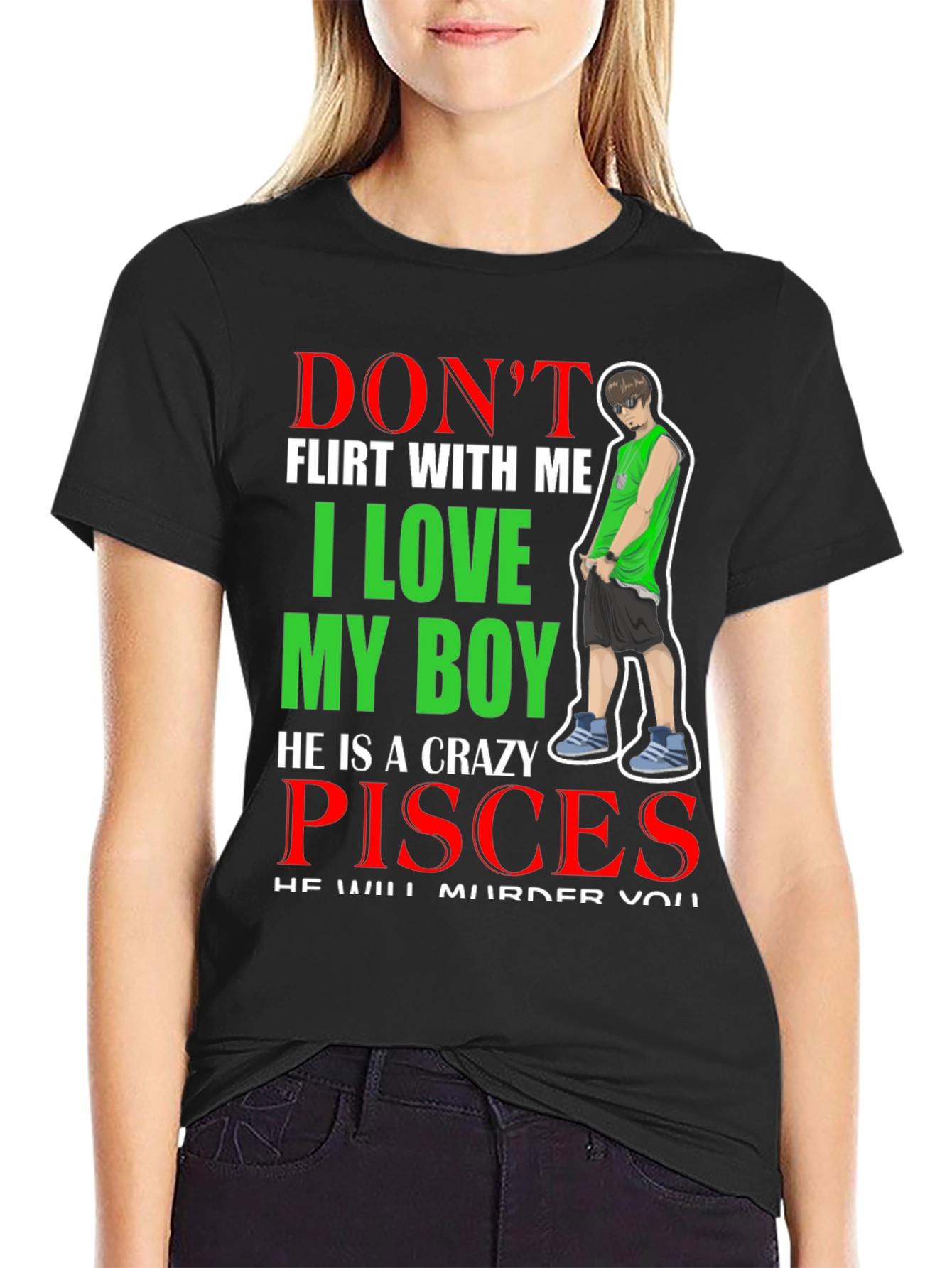 Dont Flirt With Me Pisces Boy T-Shirt
