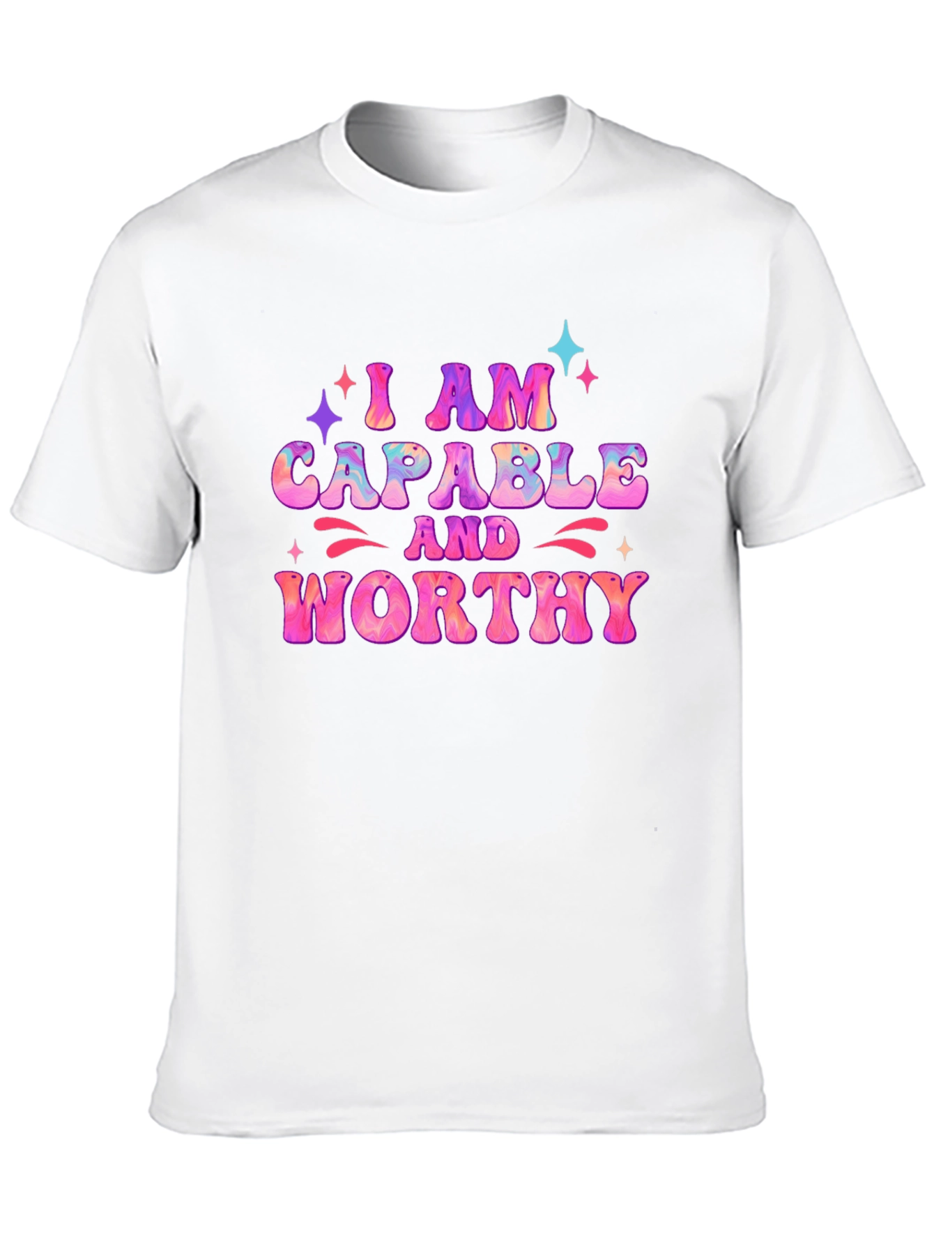 I AM Capable and Worthy Black T-Shirt