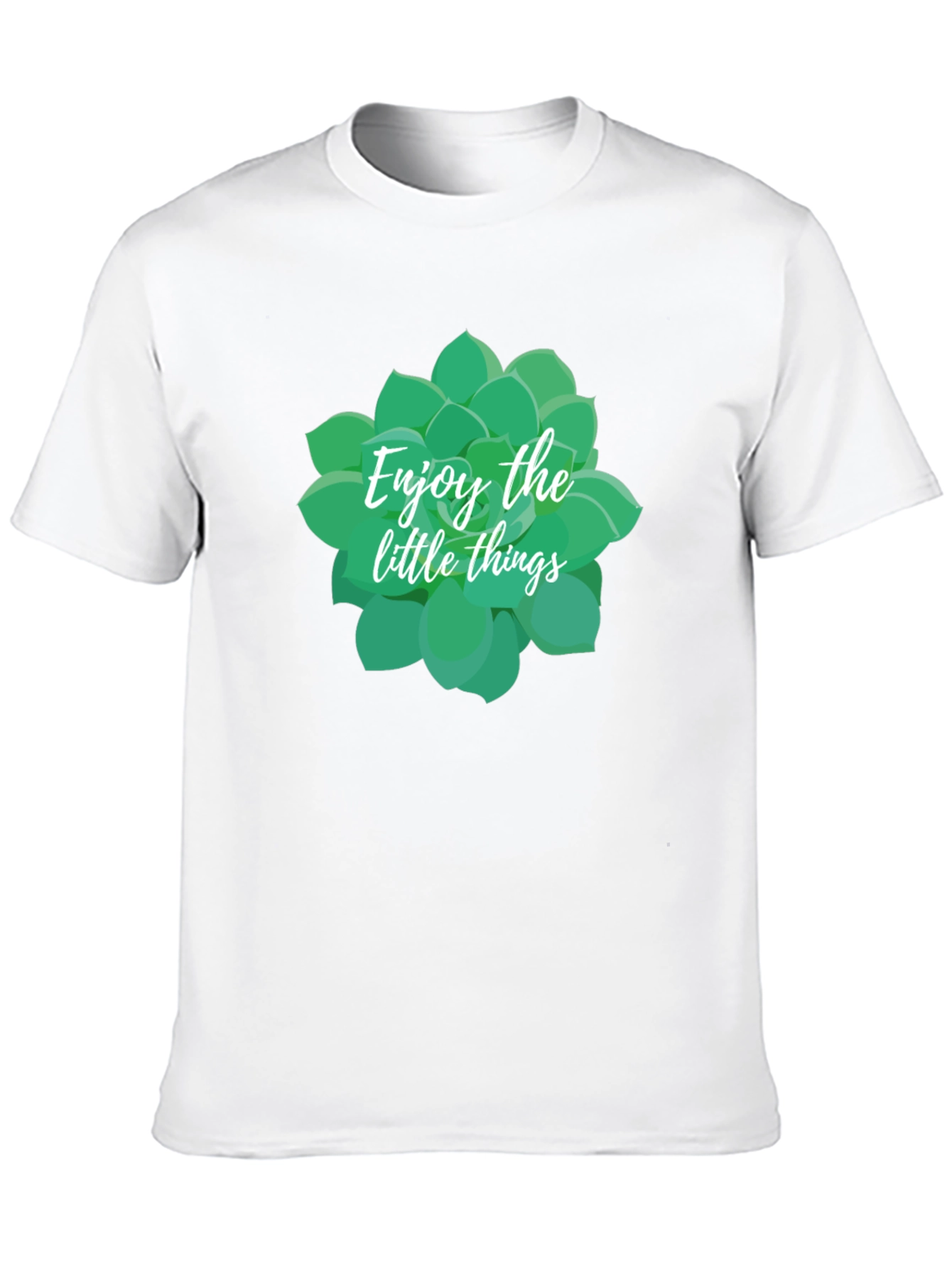 Enjoy The Little Things Succulent Tee - Black