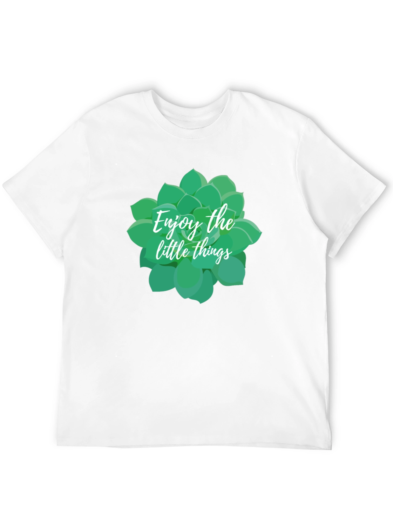 Enjoy The Little Things Succulent Tee - Black