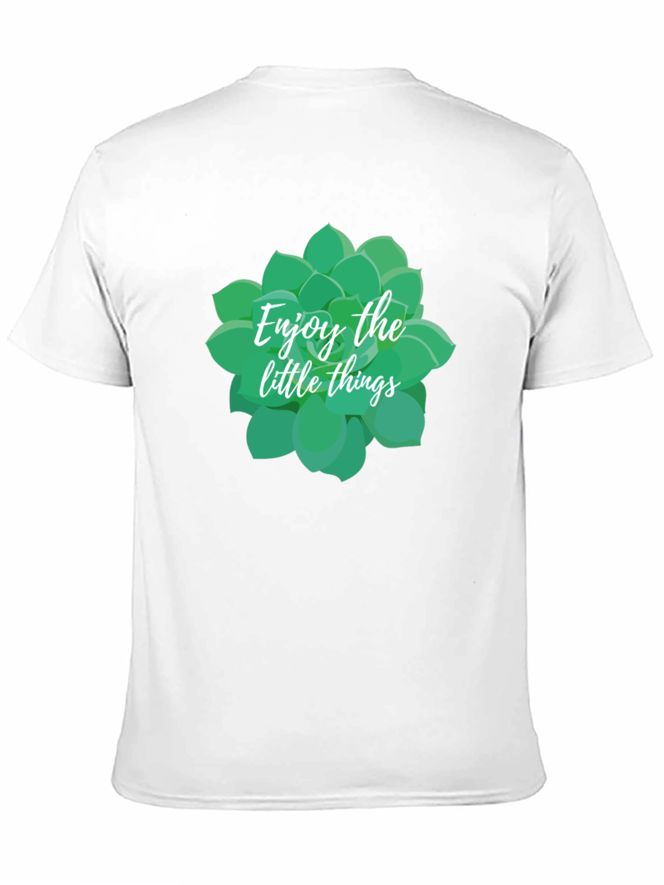 Enjoy The Little Things Succulent Tee - Black