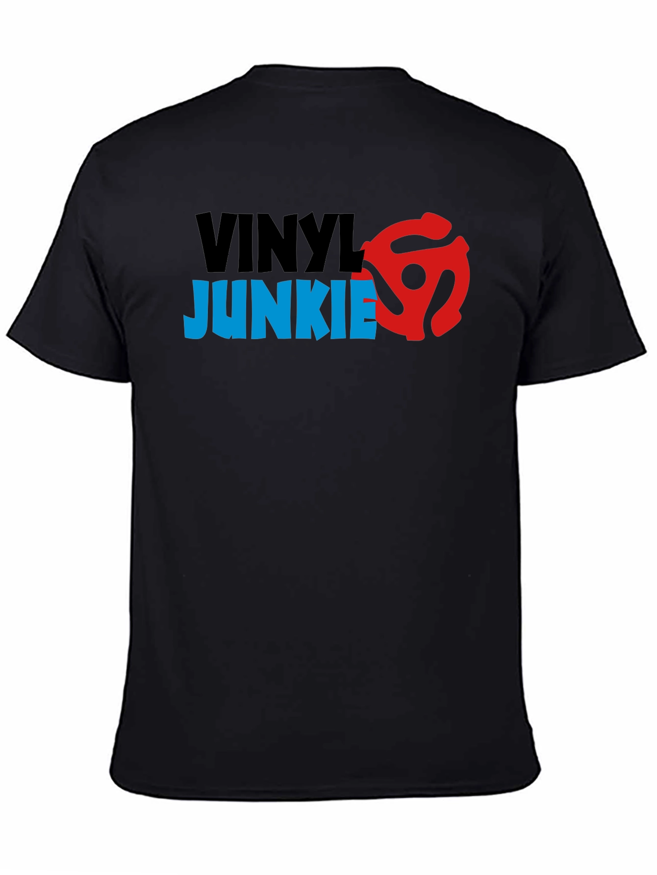 Vinyl Junkie Graphic T-Shirt - Retro Music Lover Tee