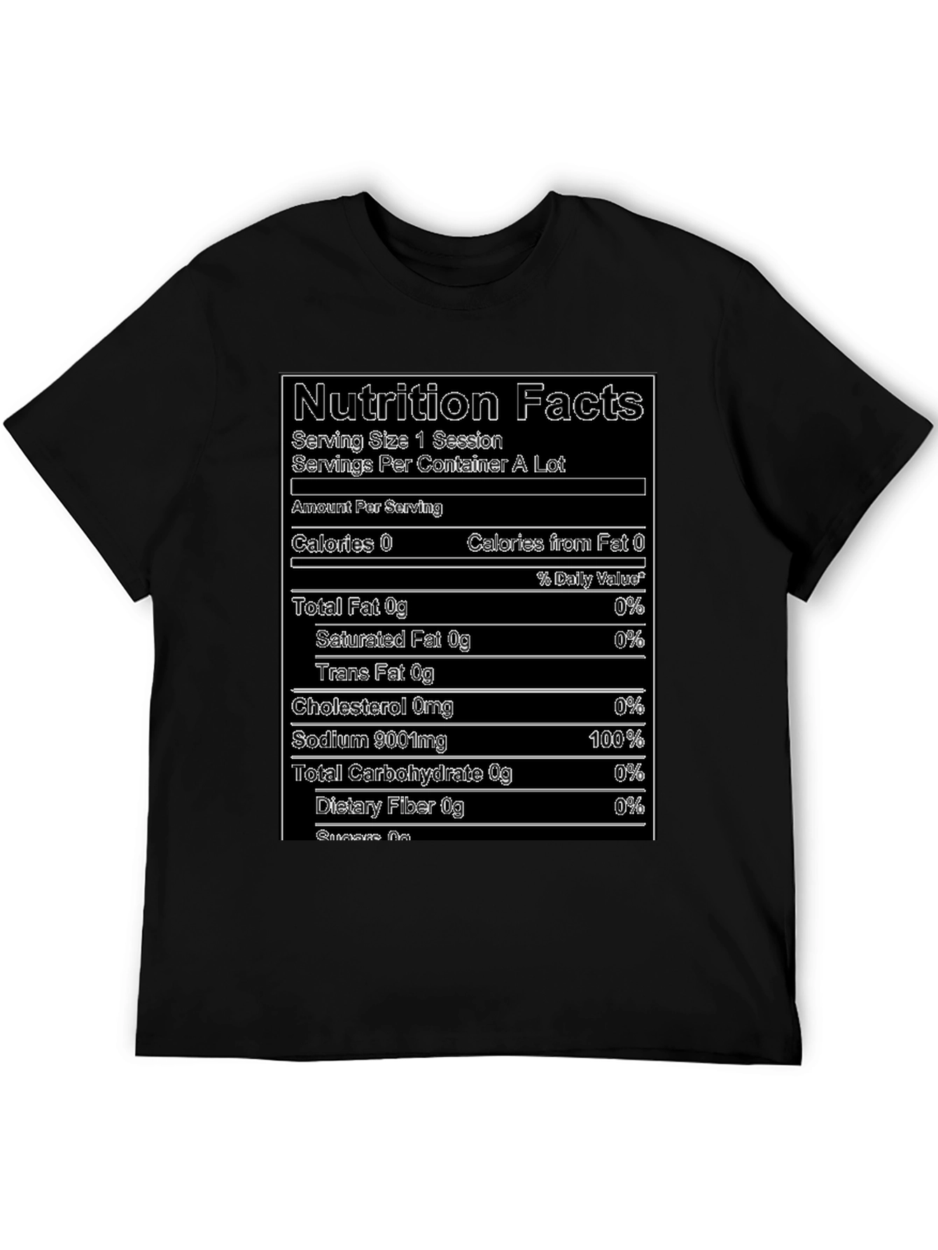 Nutrition Facts T-Shirt - Funny Novelty Tee