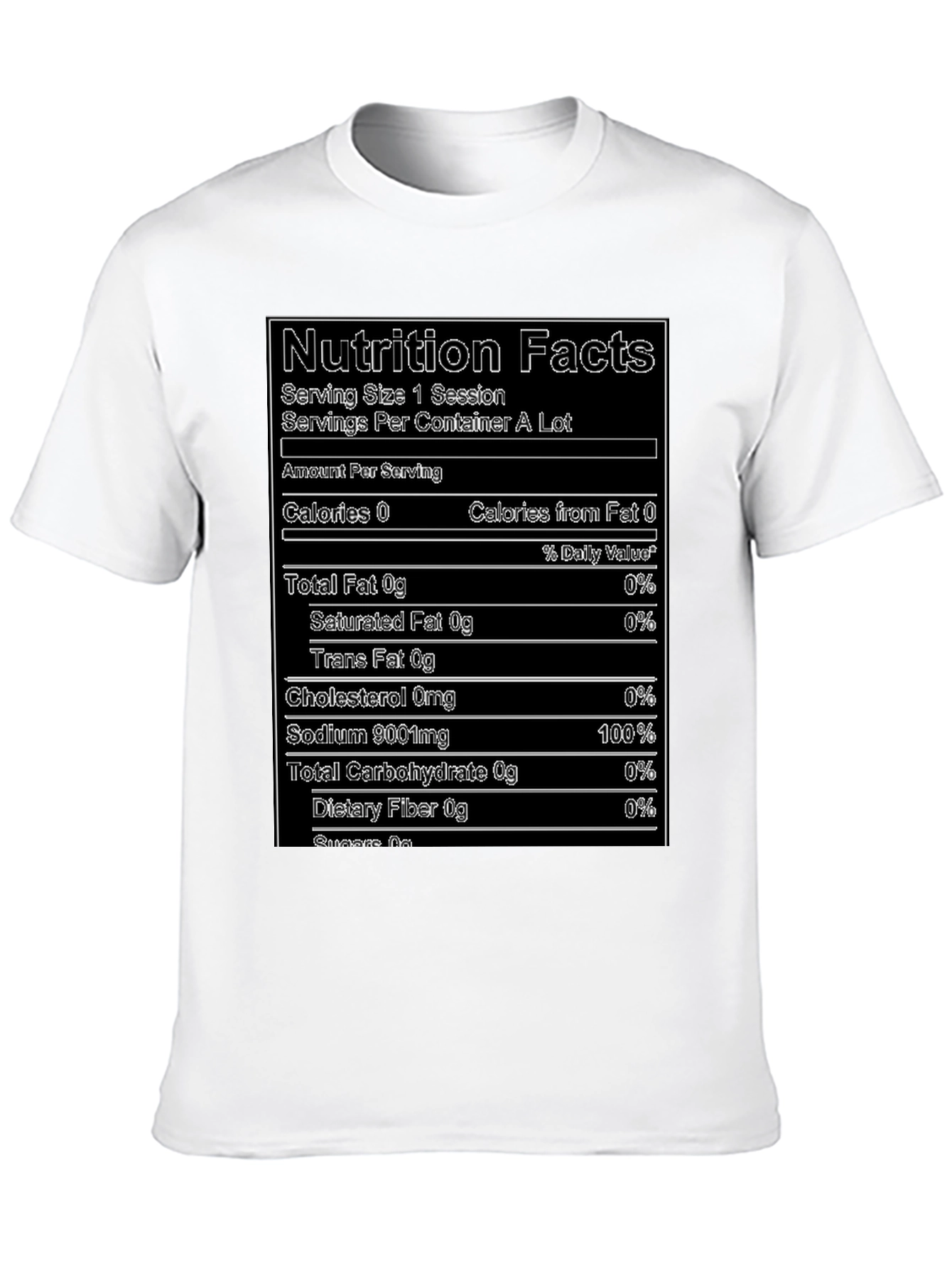 Nutrition Facts T-Shirt - Funny Novelty Tee