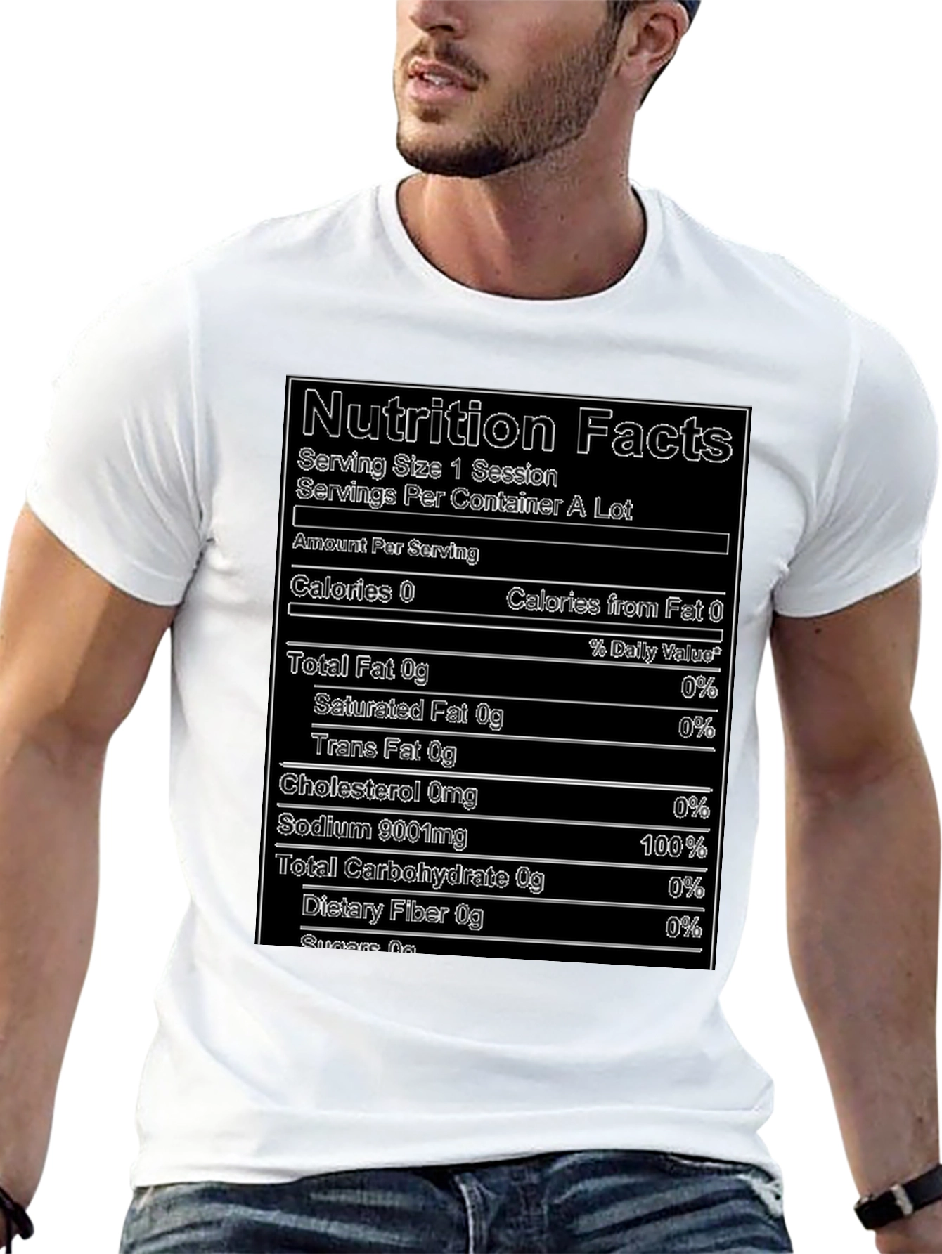 Nutrition Facts T-Shirt - Funny Novelty Tee