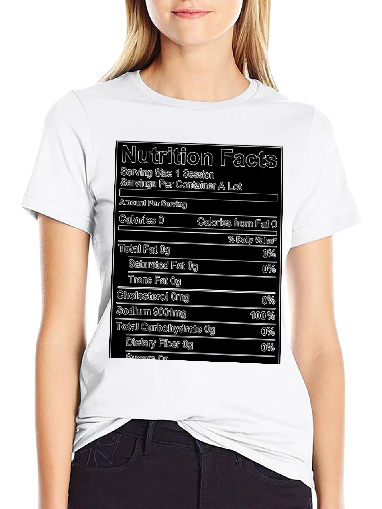 Nutrition Facts T-Shirt - Funny Novelty Tee