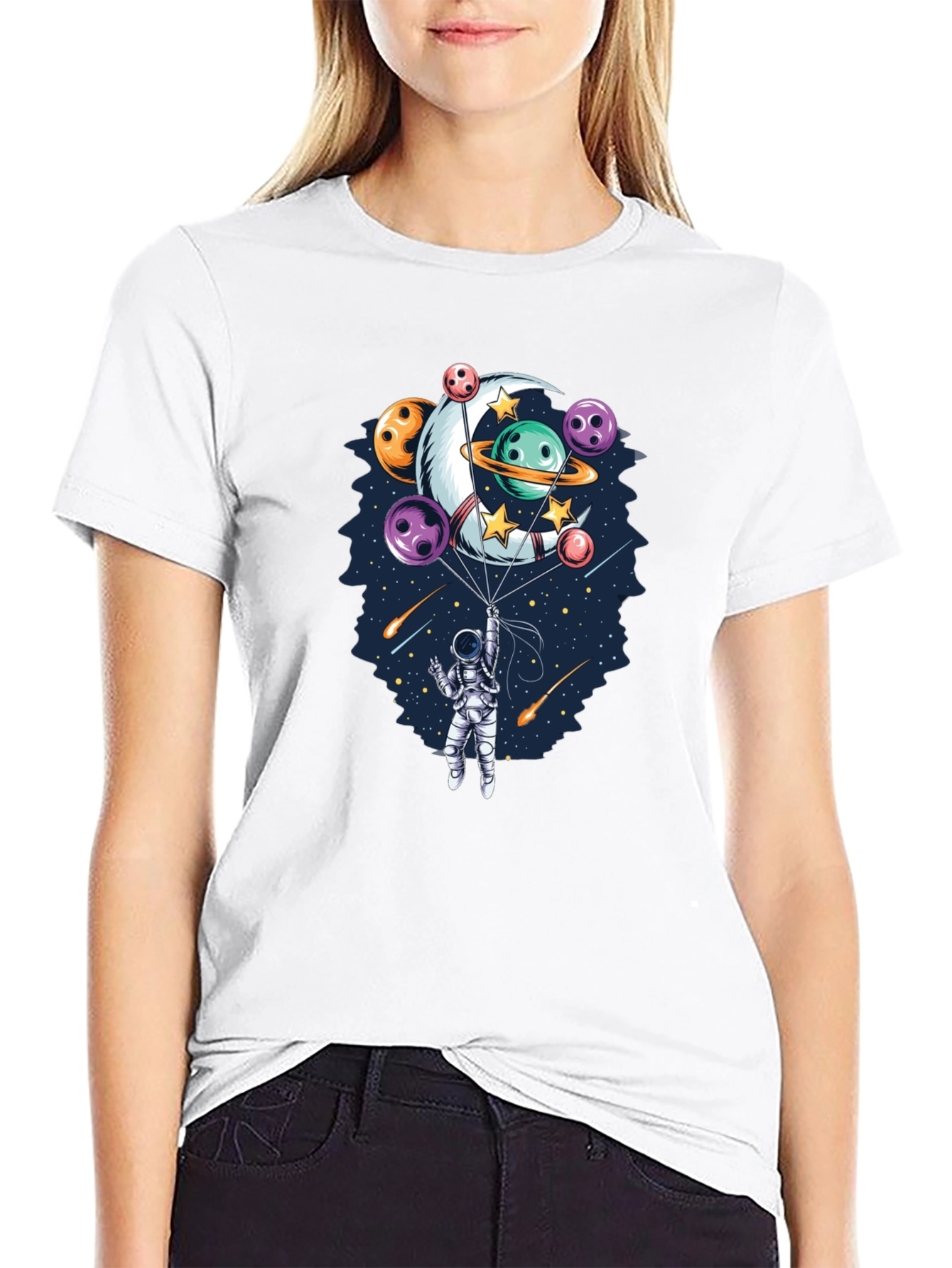 Astronaut Space Bowling T-Shirt