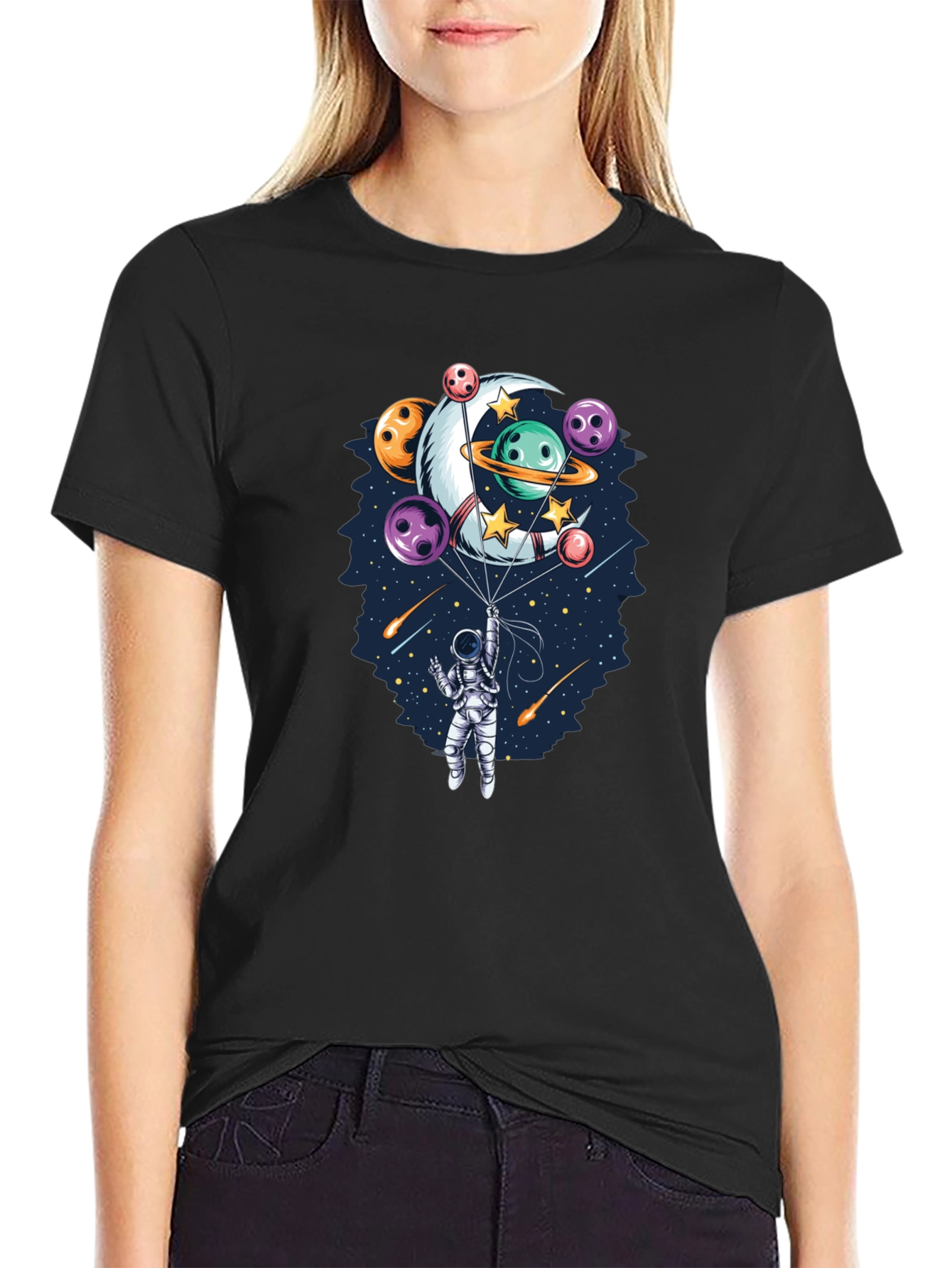 Astronaut Space Bowling T-Shirt