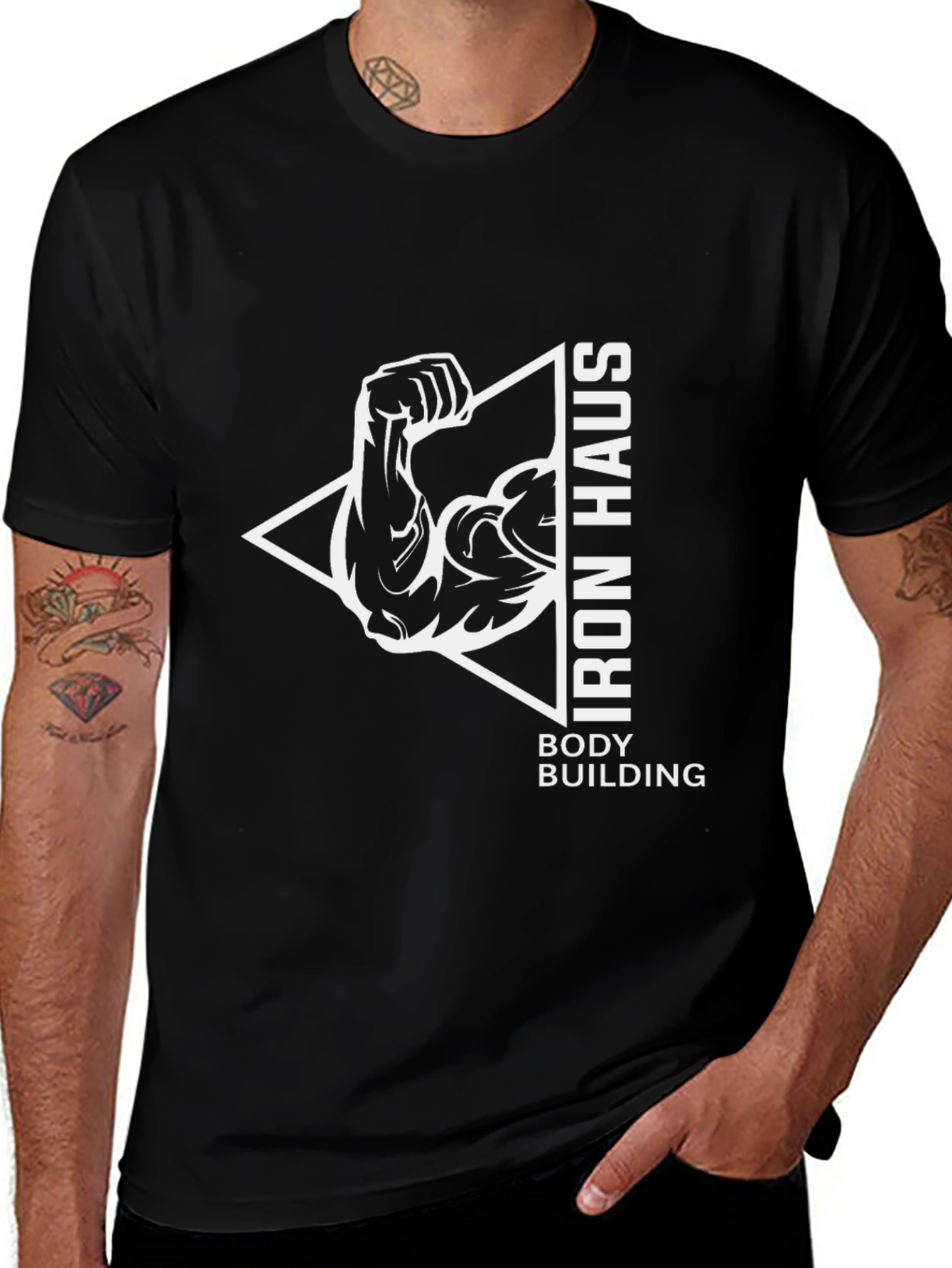 Iron Haus Bodybuilding T-Shirt - Black