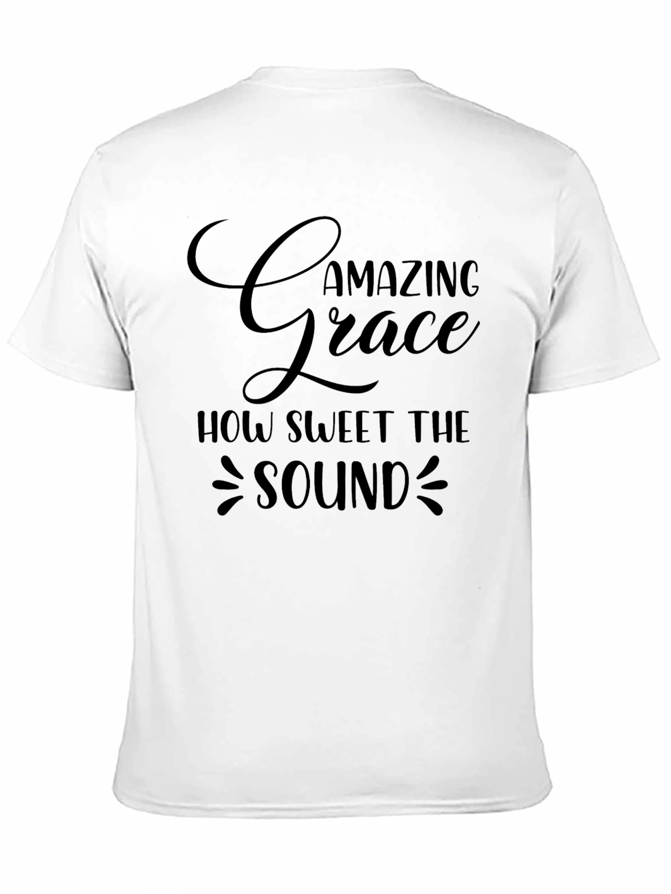 Amazing Grace Black T-Shirt - Inspirational Design