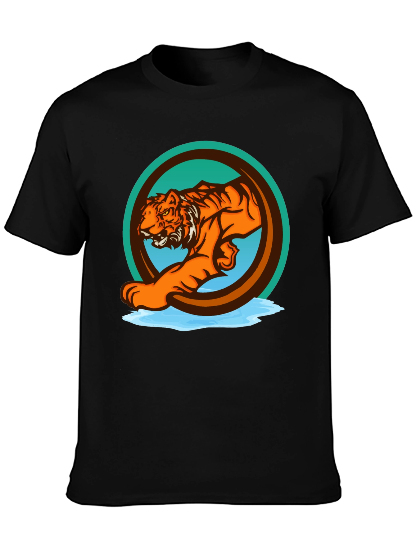 Tiger Graphic Tee - Bold Animal Print T-Shirt