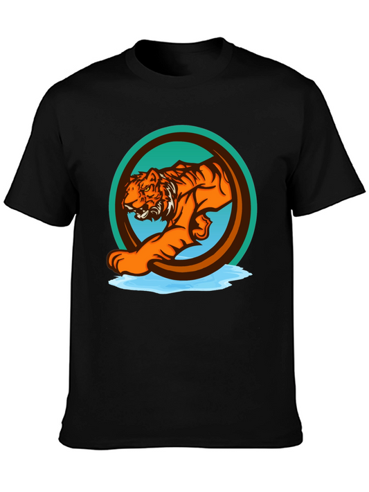 Tiger Graphic Tee - Bold Animal Print T-Shirt