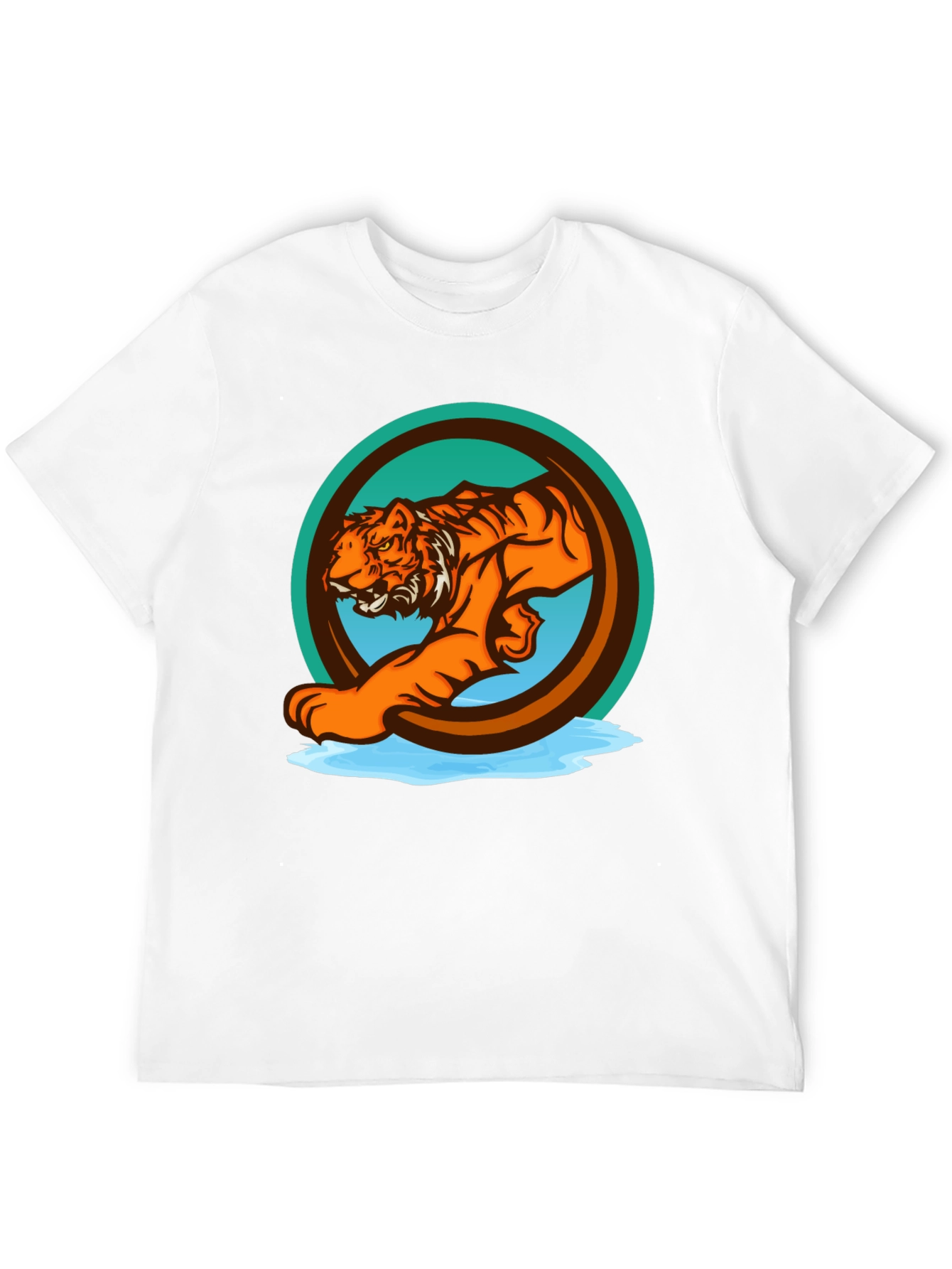 Tiger Graphic Tee - Bold Animal Print T-Shirt