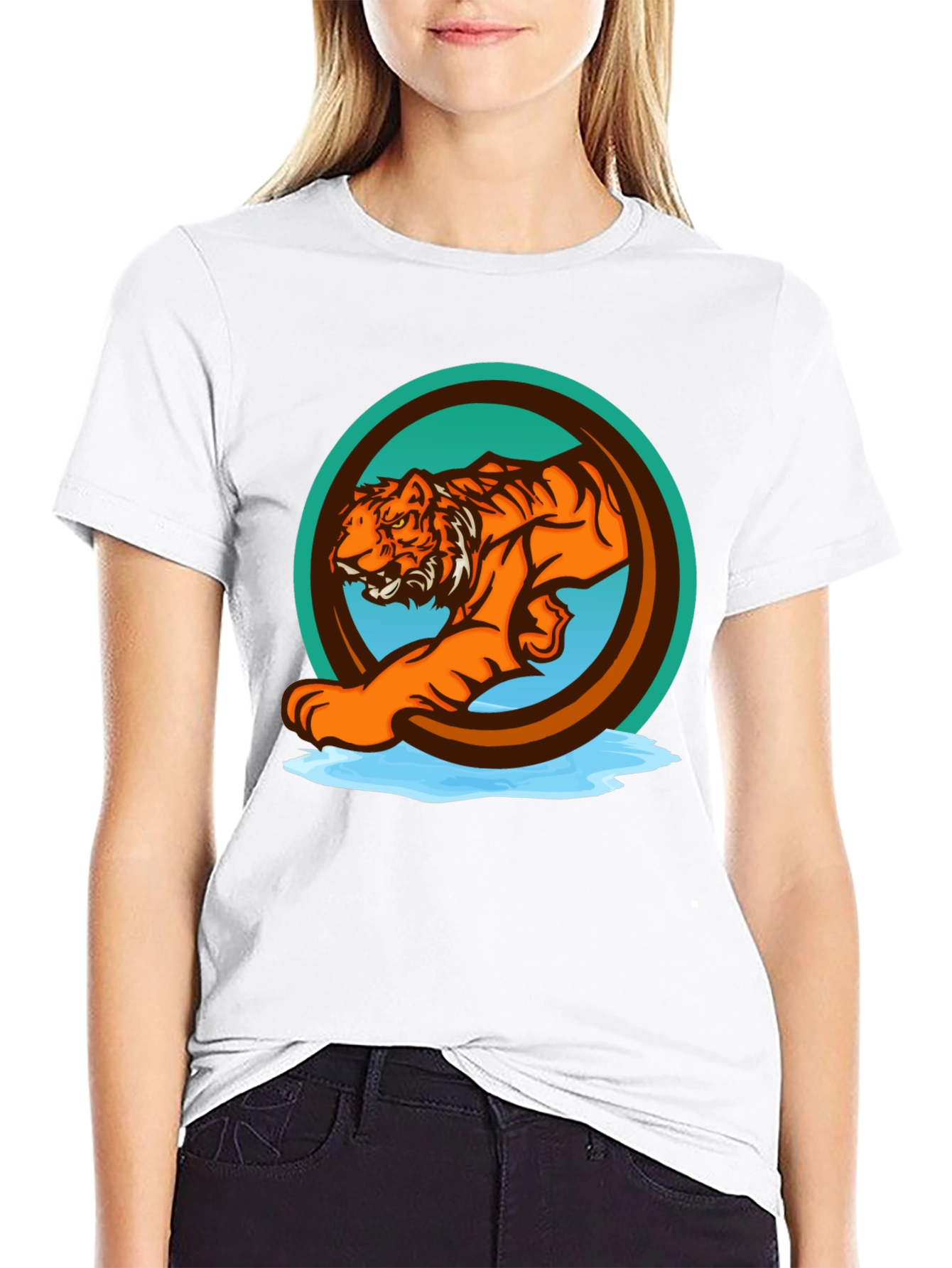 Tiger Graphic Tee - Bold Animal Print T-Shirt
