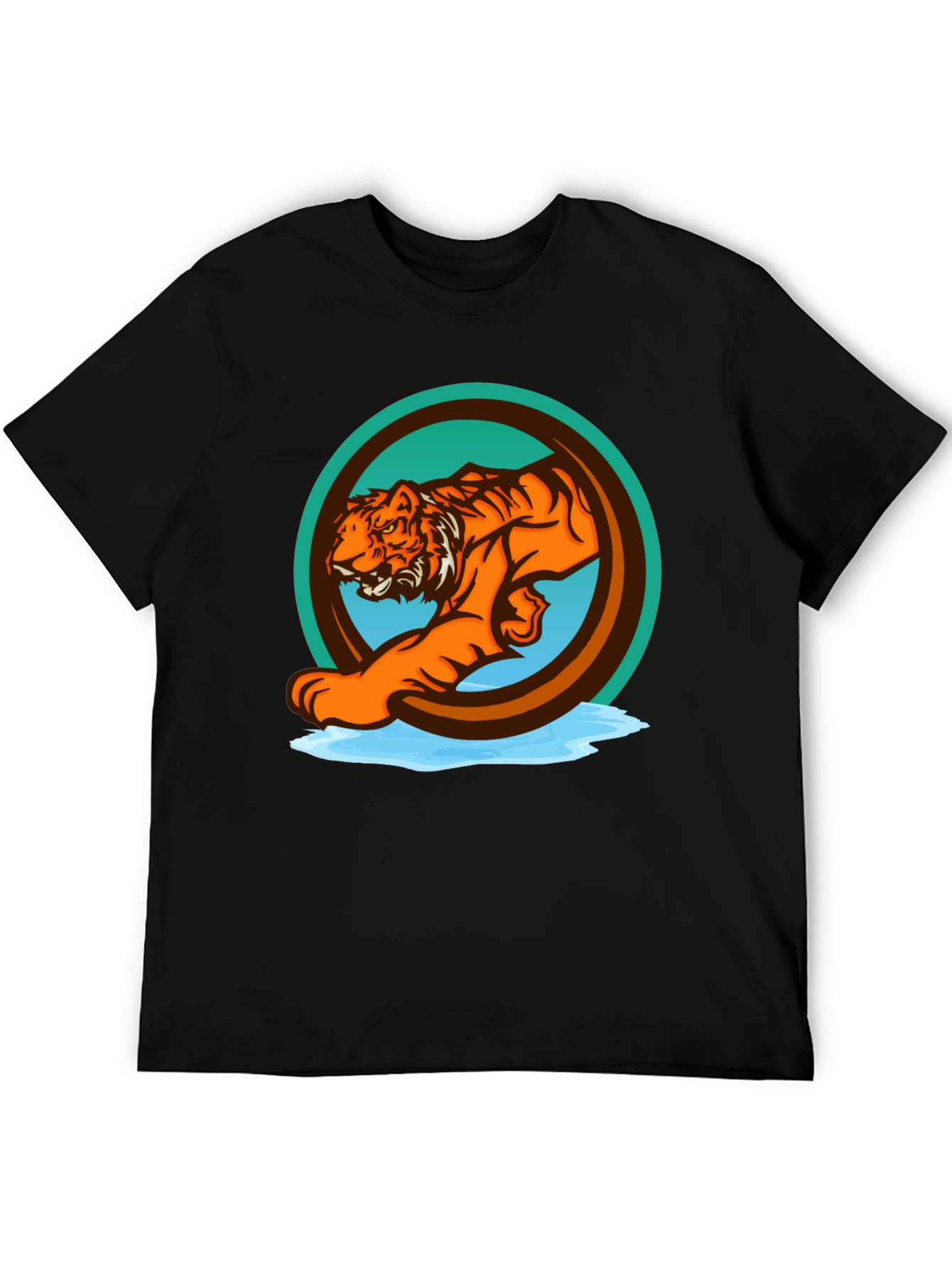 Tiger Graphic Tee - Bold Animal Print T-Shirt