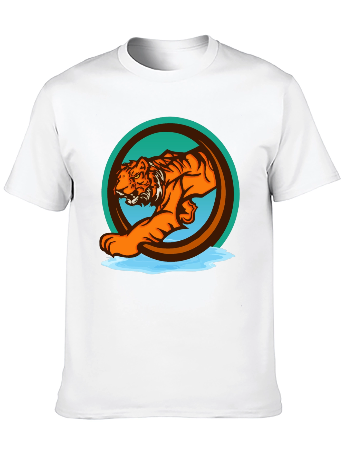Tiger Graphic Tee - Bold Animal Print T-Shirt