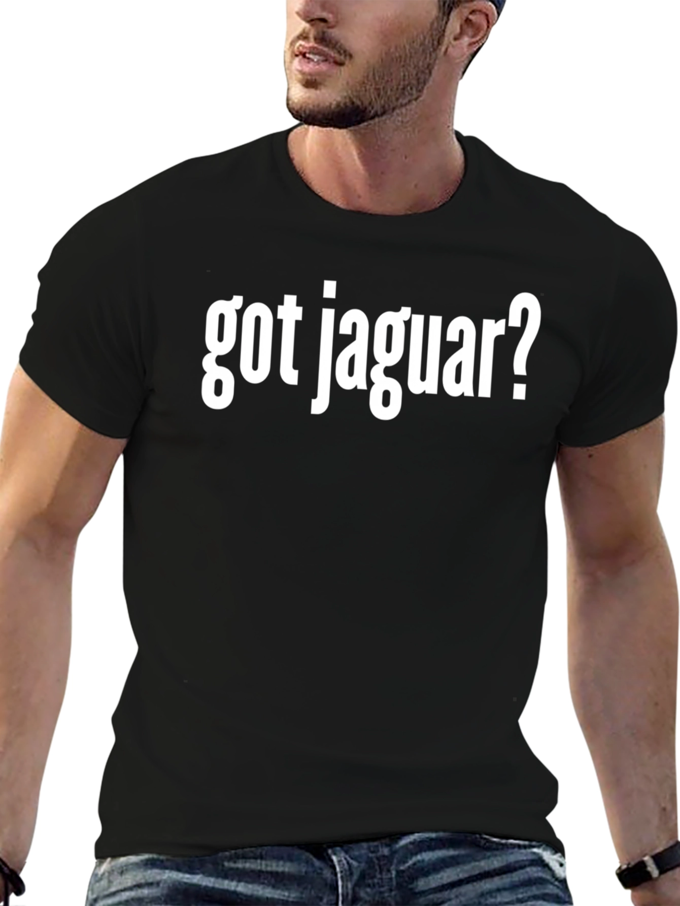 Got Jaguar? Black Graphic Tee for Car Enthusiasts