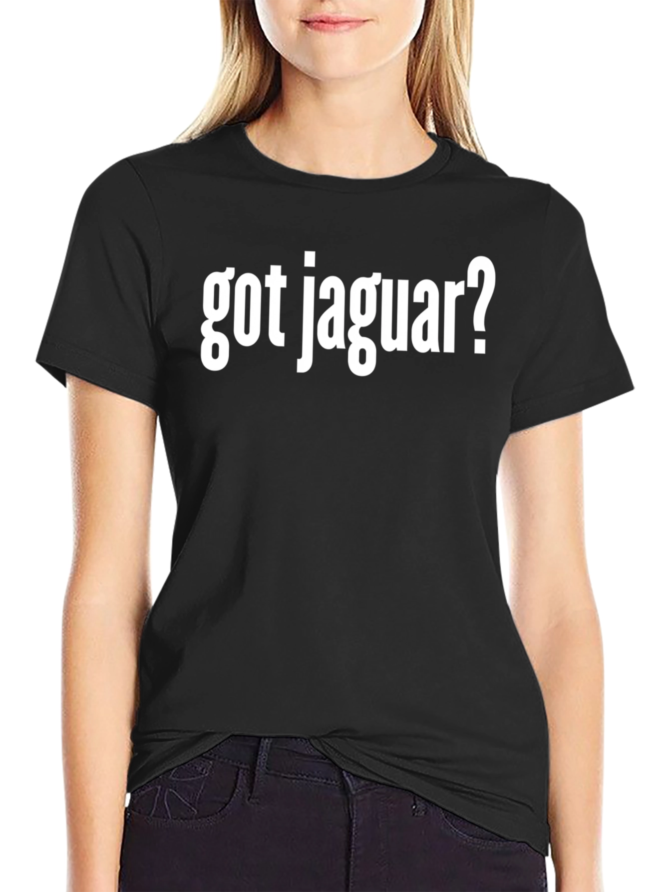 Got Jaguar? Black Graphic Tee for Car Enthusiasts