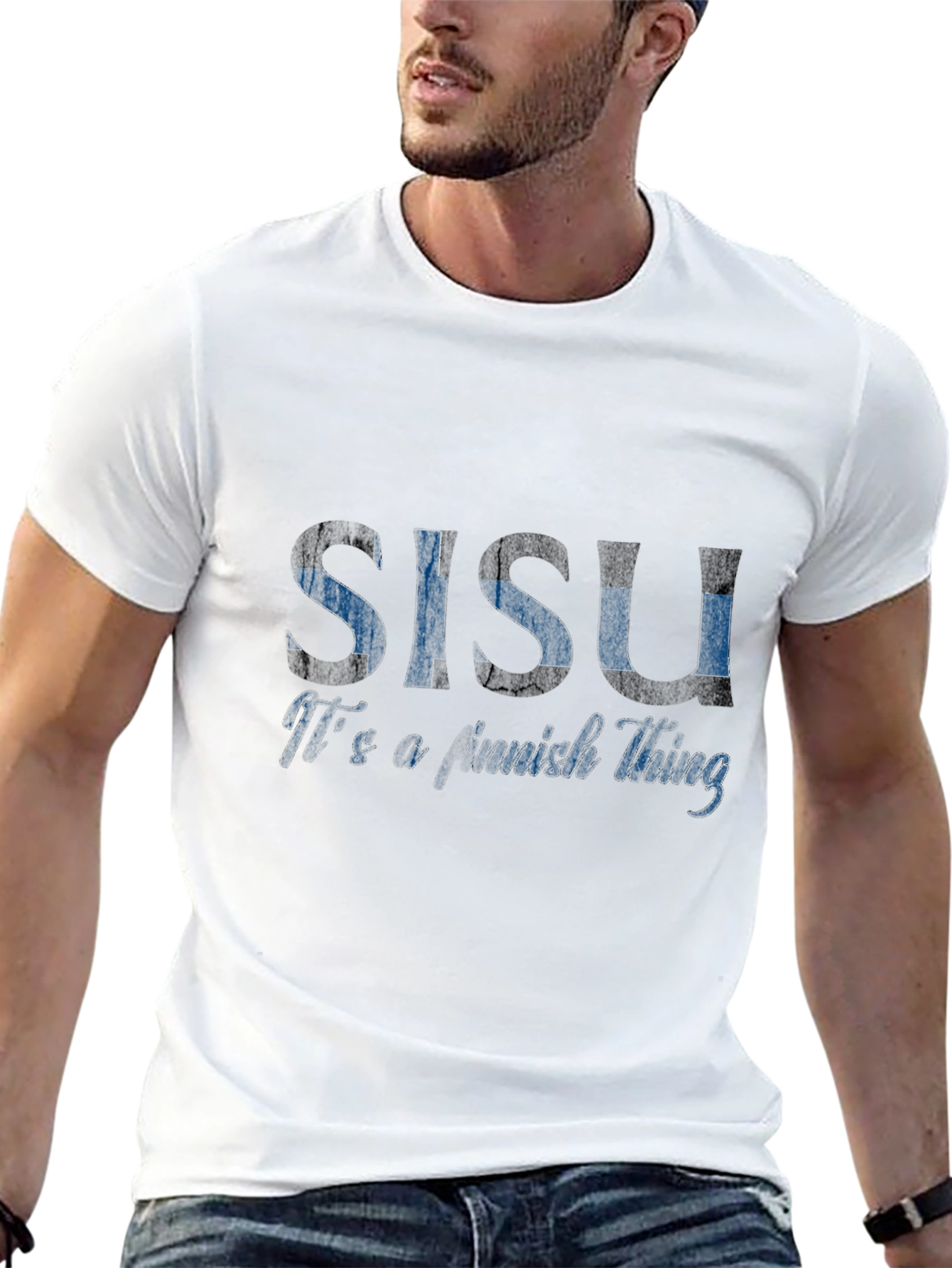 Sisu Finnish Thing Black Graphic T-Shirt