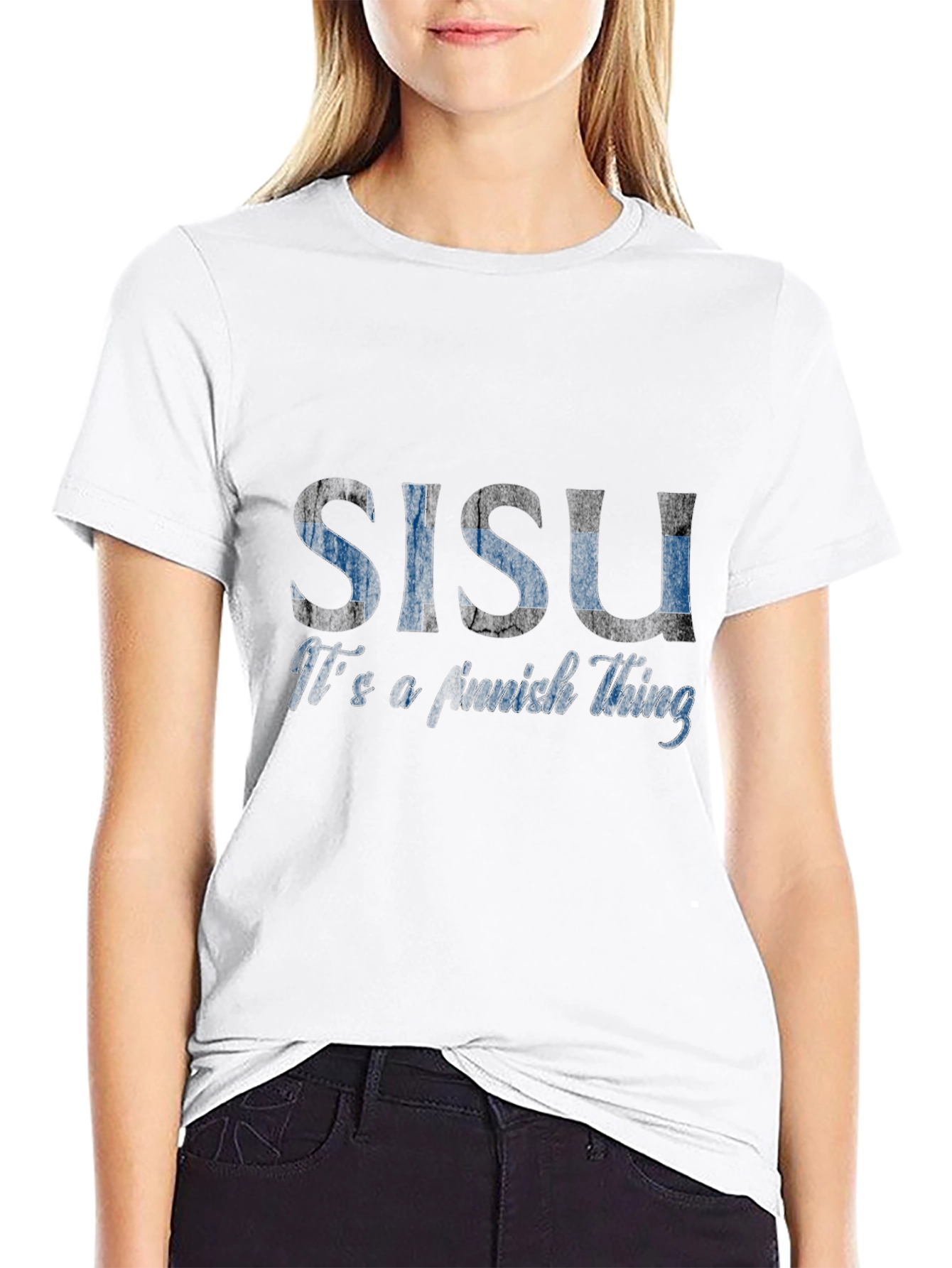 Sisu Finnish Thing Black Graphic T-Shirt