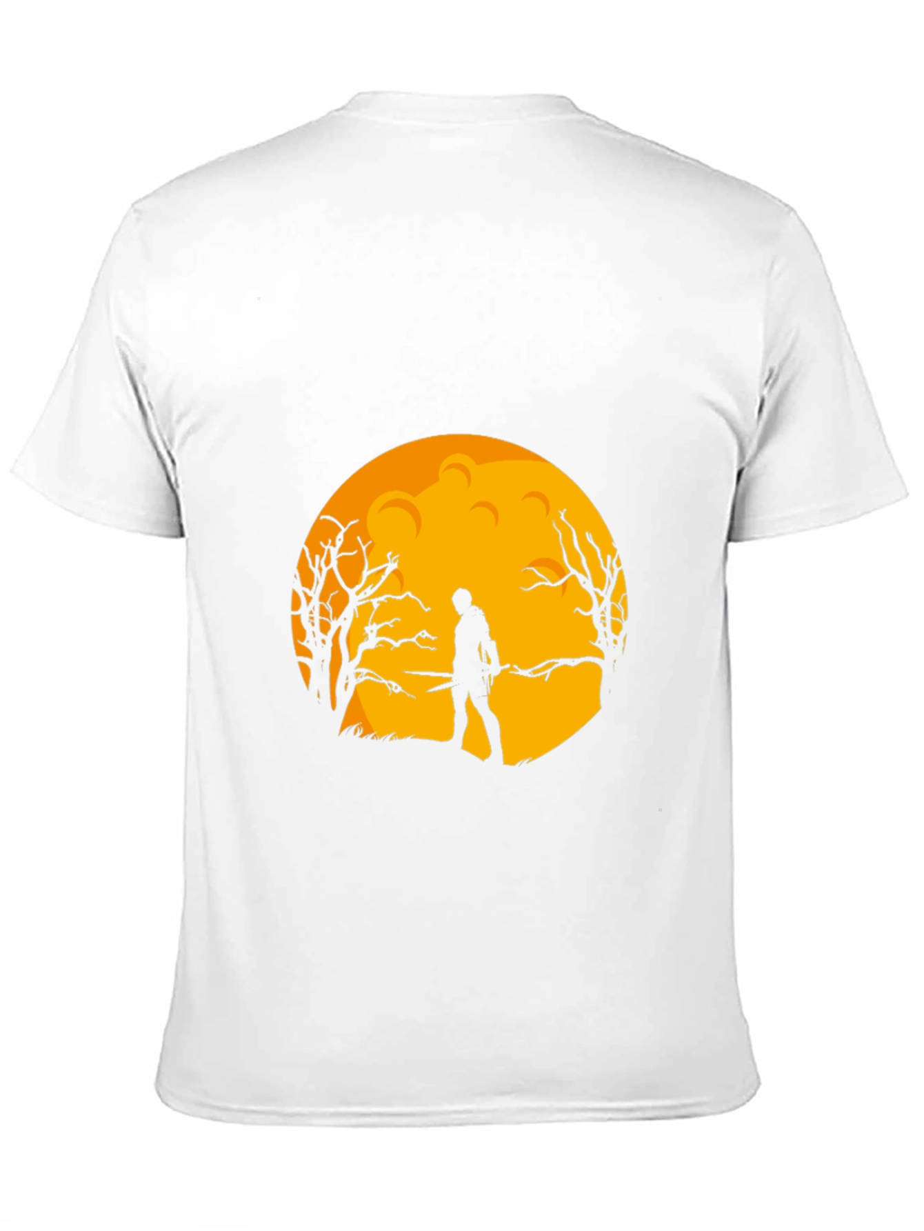 Moonlit Warrior Graphic Tee - Black