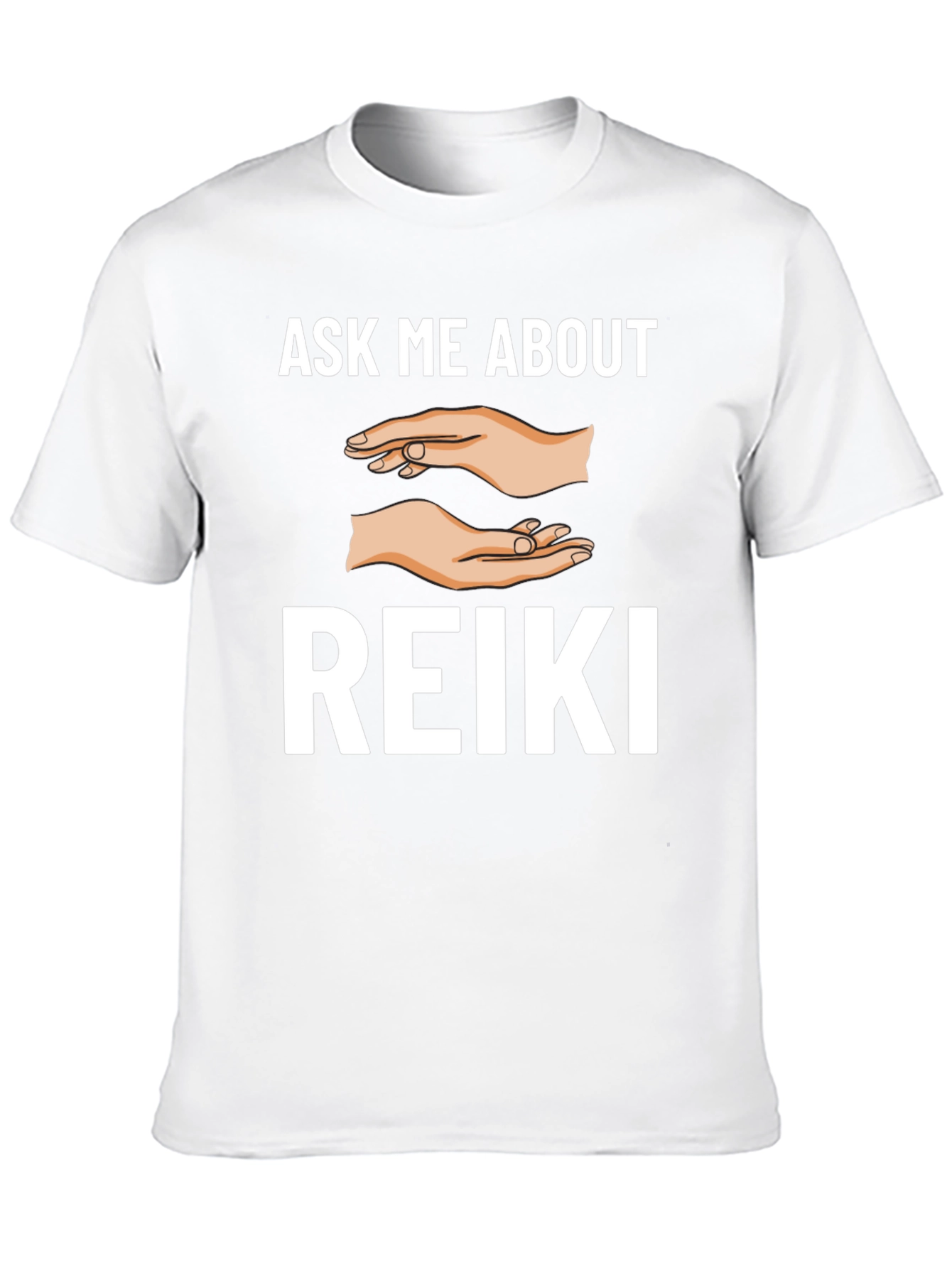 Ask Me About Reiki T-Shirt - Black Graphic Tee