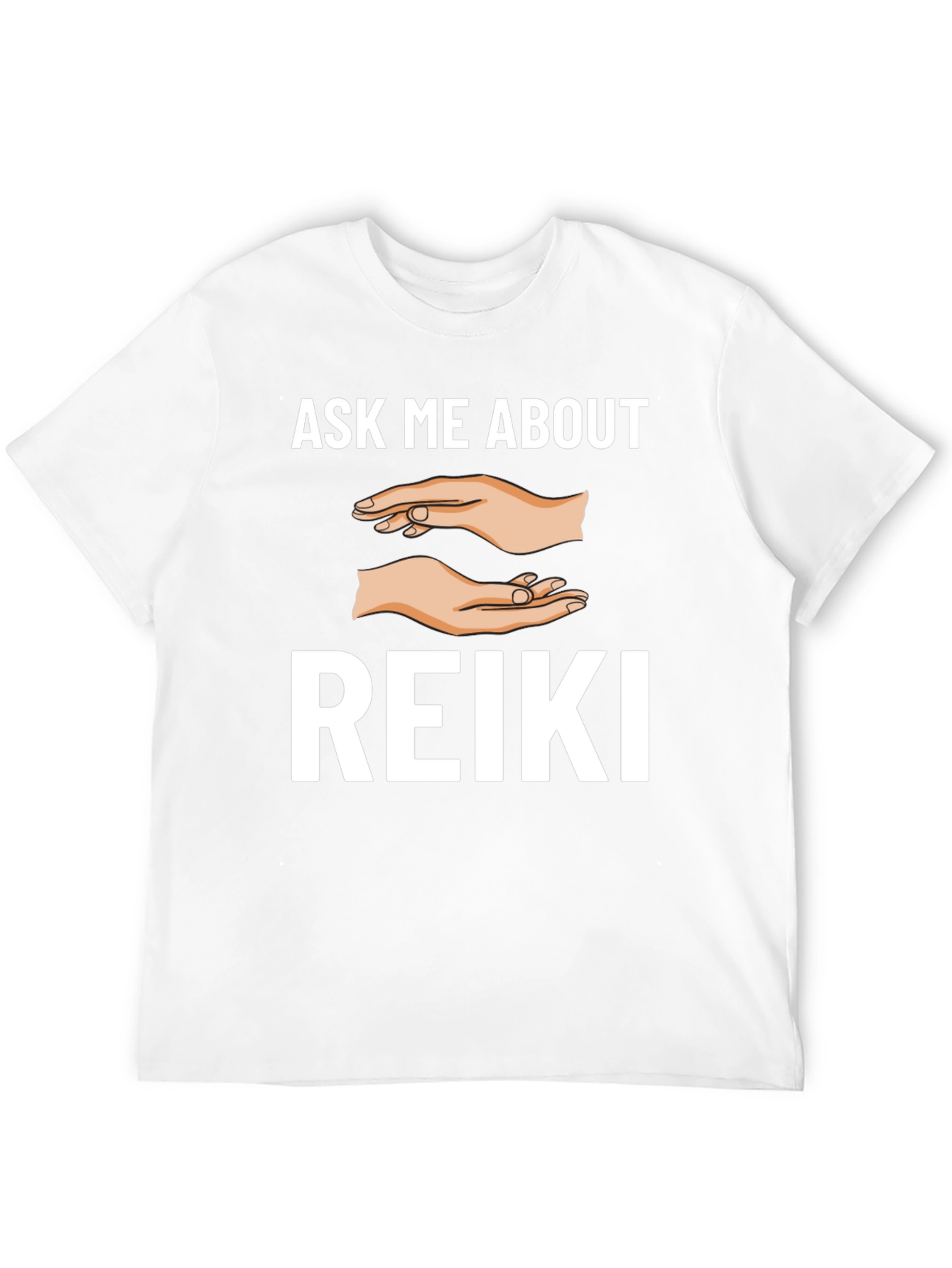Ask Me About Reiki T-Shirt - Black Graphic Tee