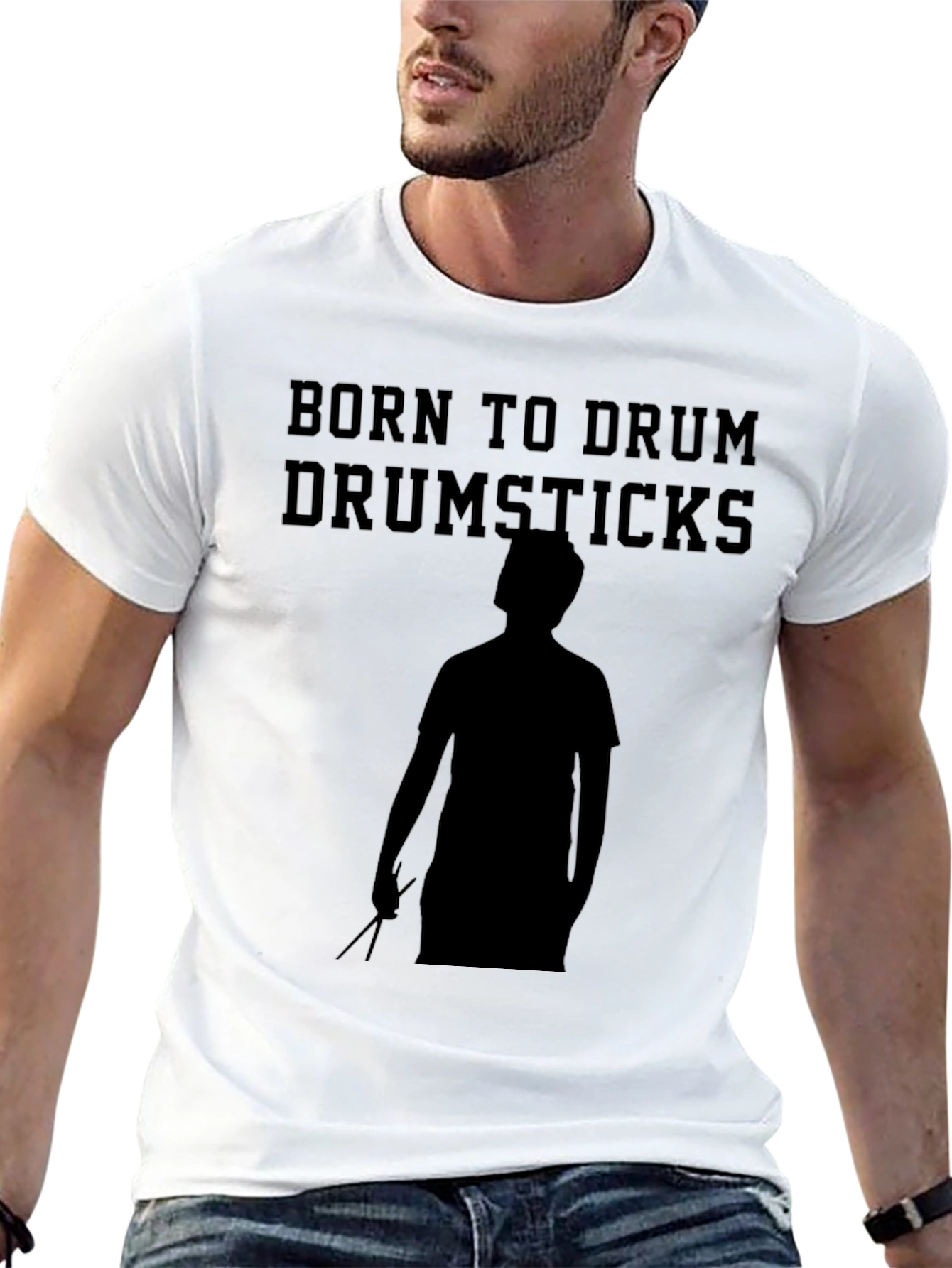 Born to Drum T-Shirt - Drumsticks Design